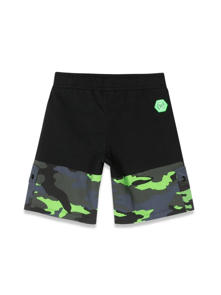 PHILIPP PLEIN Camo Mini Bermuda Shorts for Boys