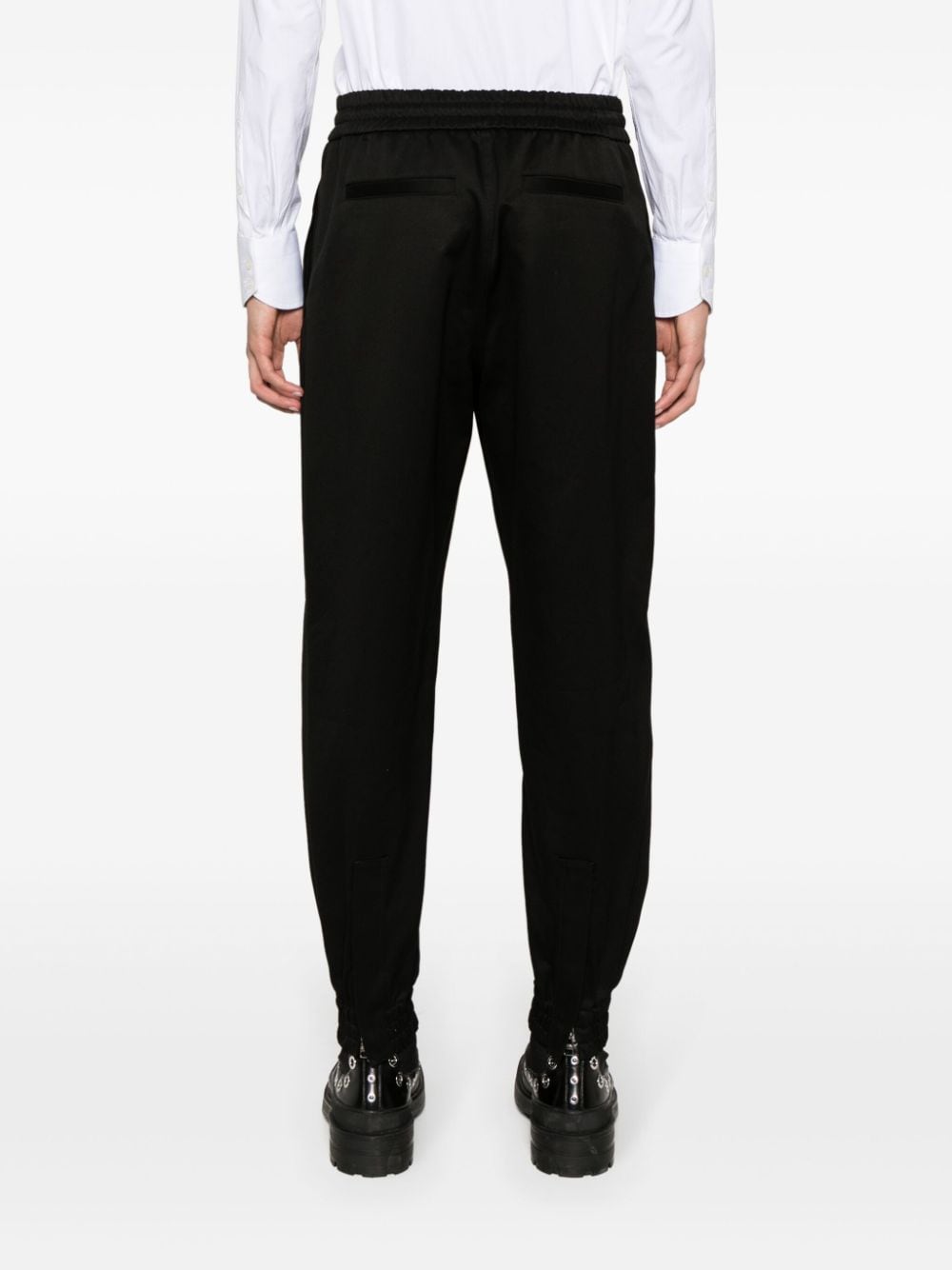 ALEXANDER MCQUEEN Twill Weave Tapered-Leg Cotton Trousers