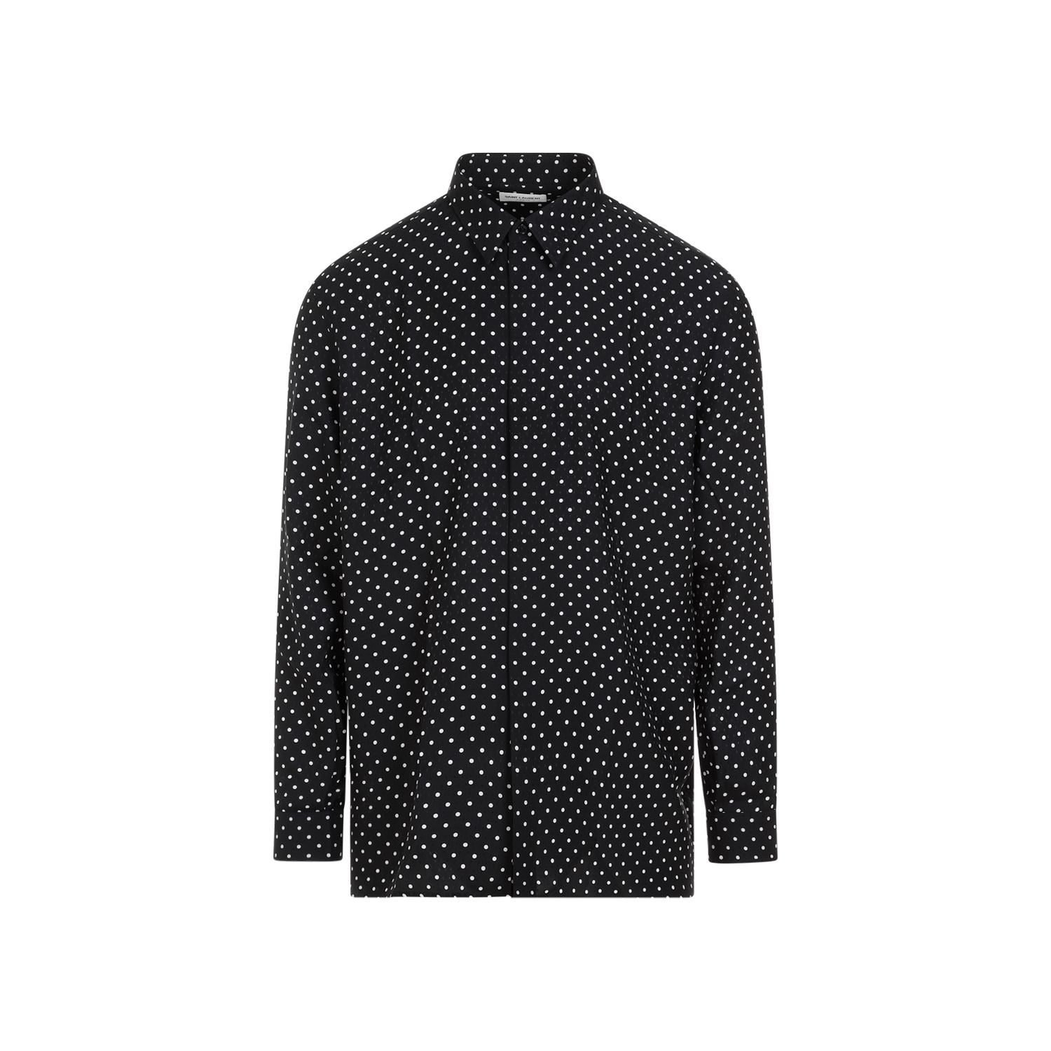 SAINT LAURENT Printed Silk Shirt for Men - SS24 Collection