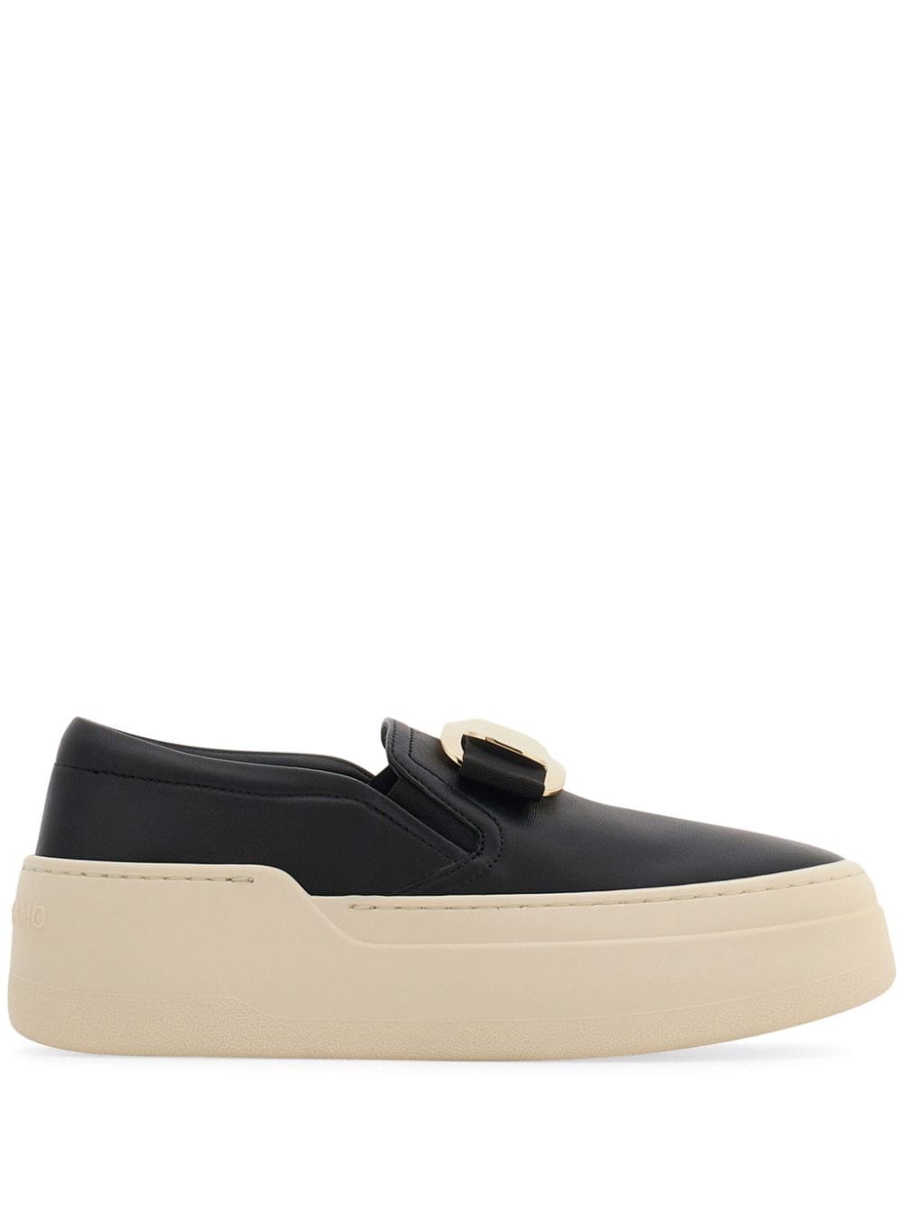 Ferragamo Lambskin Slip-On with Signature Bow