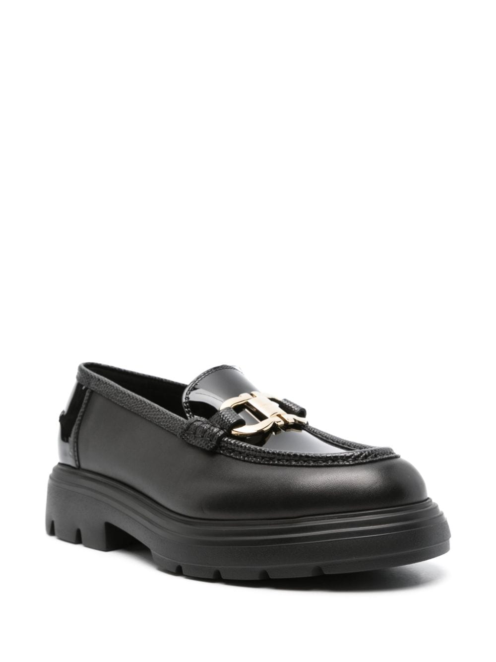 Ferragamo Leather Slip-On Loafers