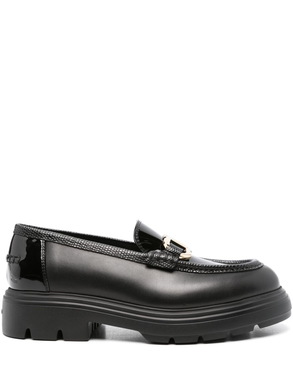 Ferragamo Leather Slip-On Loafers
