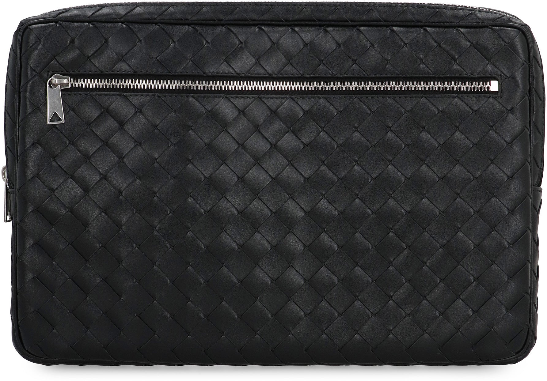 BOTTEGA VENETA Leather Laptop Case with Intrecciato Design - 35x23 cm
