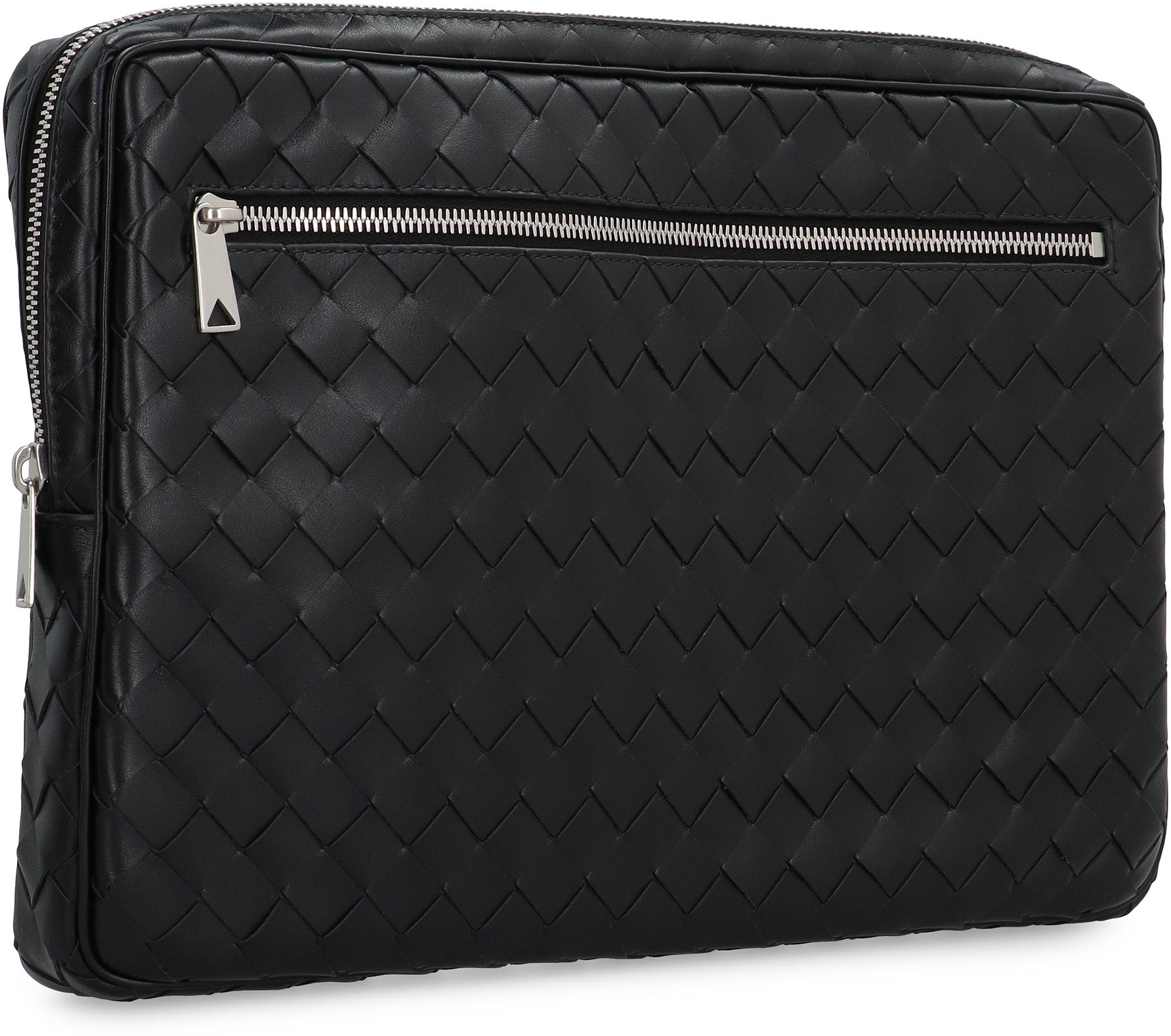 BOTTEGA VENETA Leather Laptop Case with Intrecciato Design - 35x23 cm