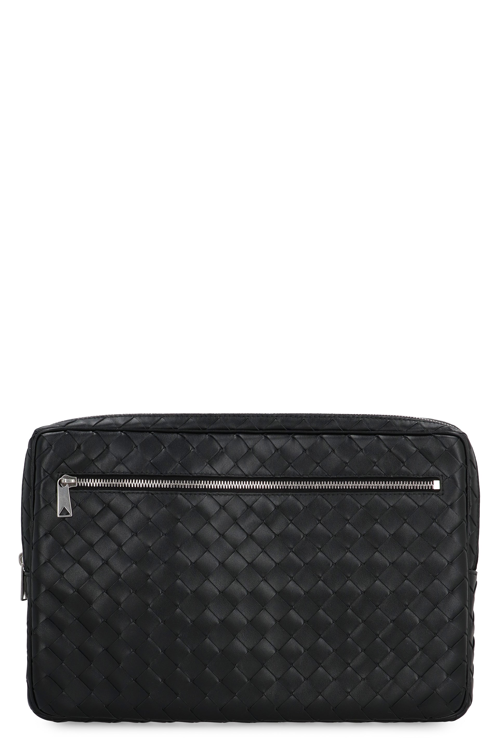 BOTTEGA VENETA Leather Laptop Case with Intrecciato Design - 35x23 cm