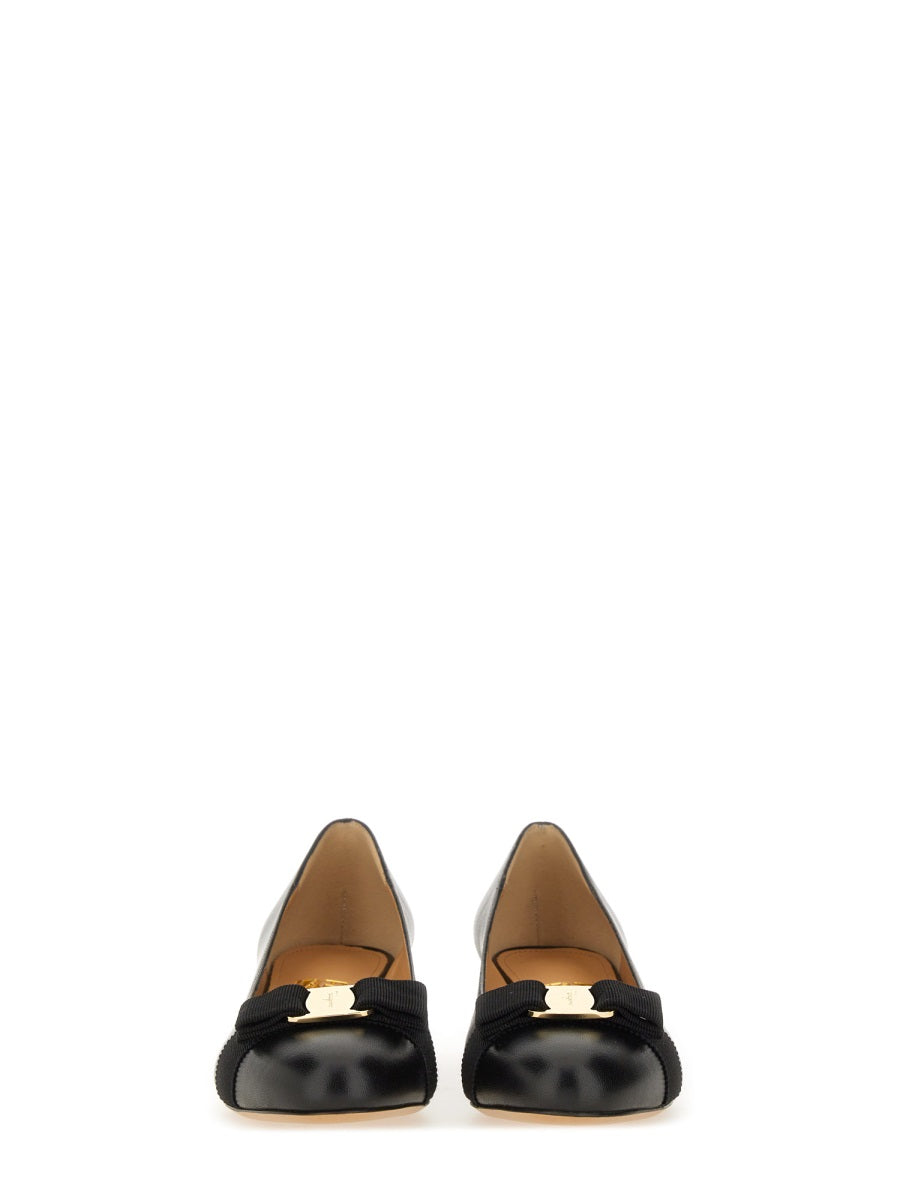 Ferragamo Elegant Calfskin Vara Pumps for Women