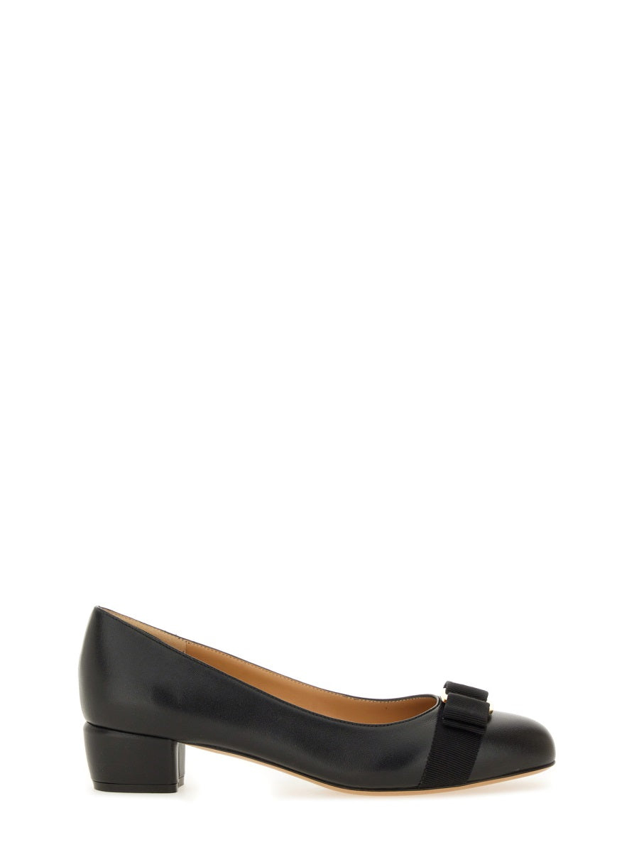 Ferragamo Elegant Calfskin Vara Pumps for Women