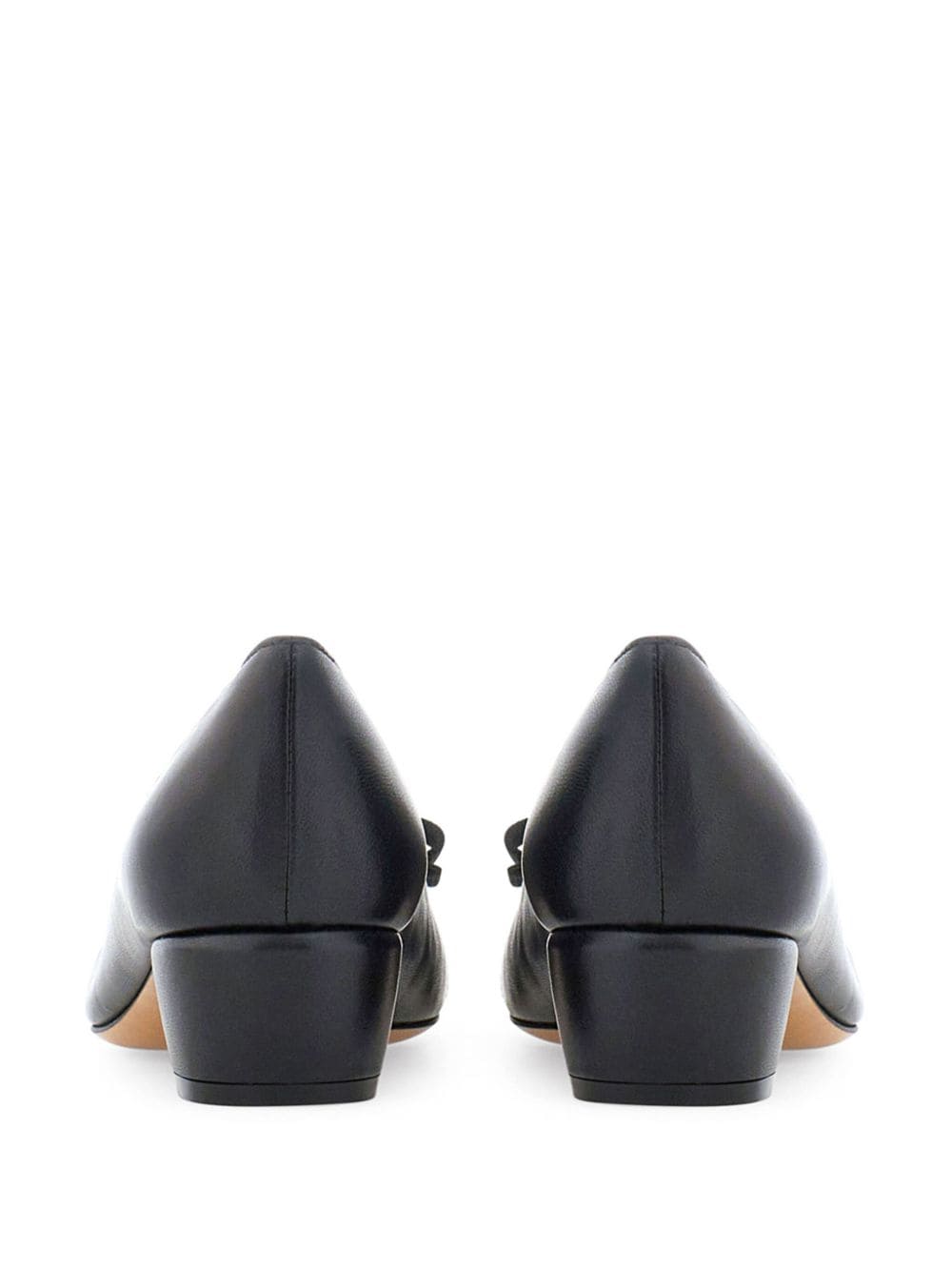 Ferragamo Signature Bow Detail Slip-On Pumps