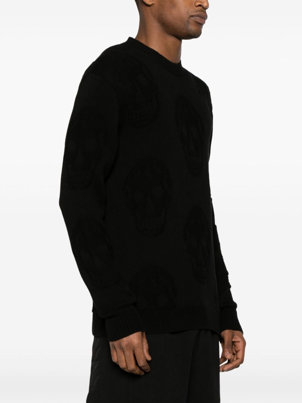 ALEXANDER MCQUEEN Skull Jacquard Cotton Jumper