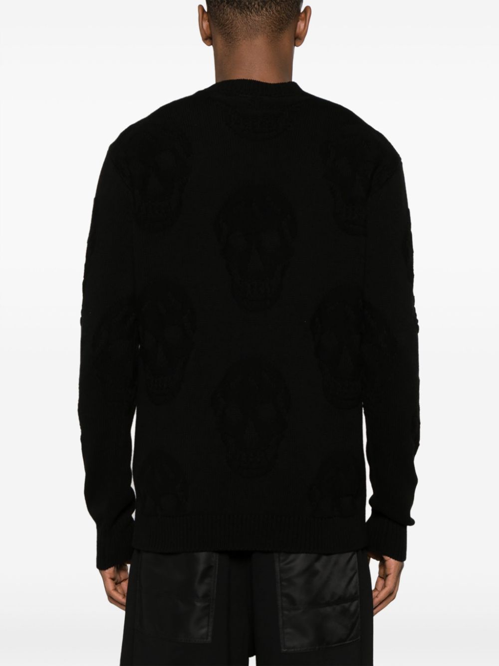 ALEXANDER MCQUEEN Skull Jacquard Cotton Jumper