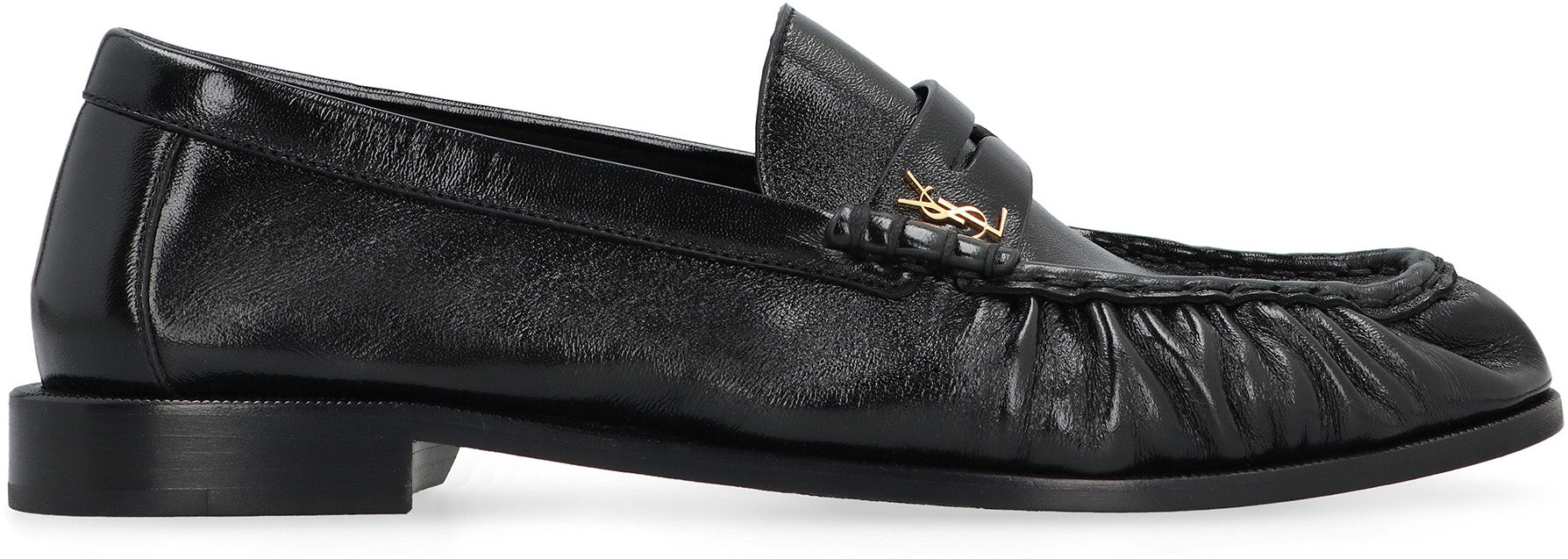 SAINT LAURENT Premium Lambskin Moccasin Loafer