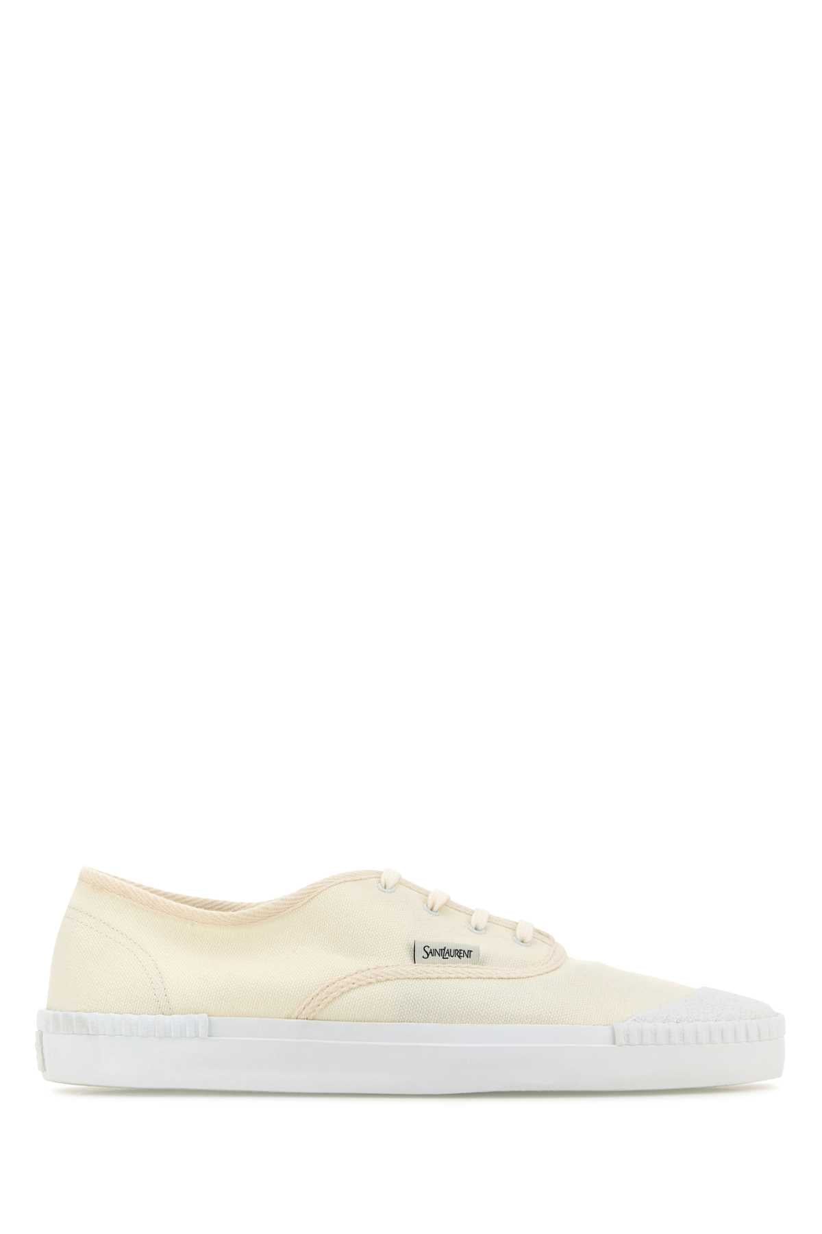 SAINT LAURENT Ivory Canvas WES 05 Men's Sneaker