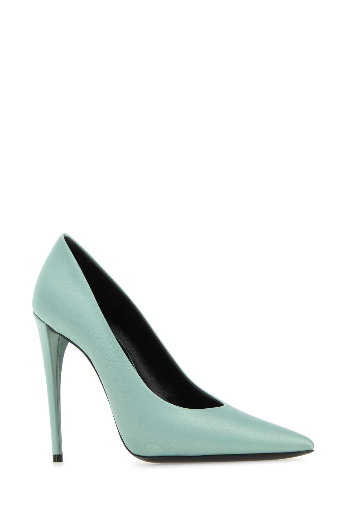 SAINT LAURENT Satin Monceau Pumps