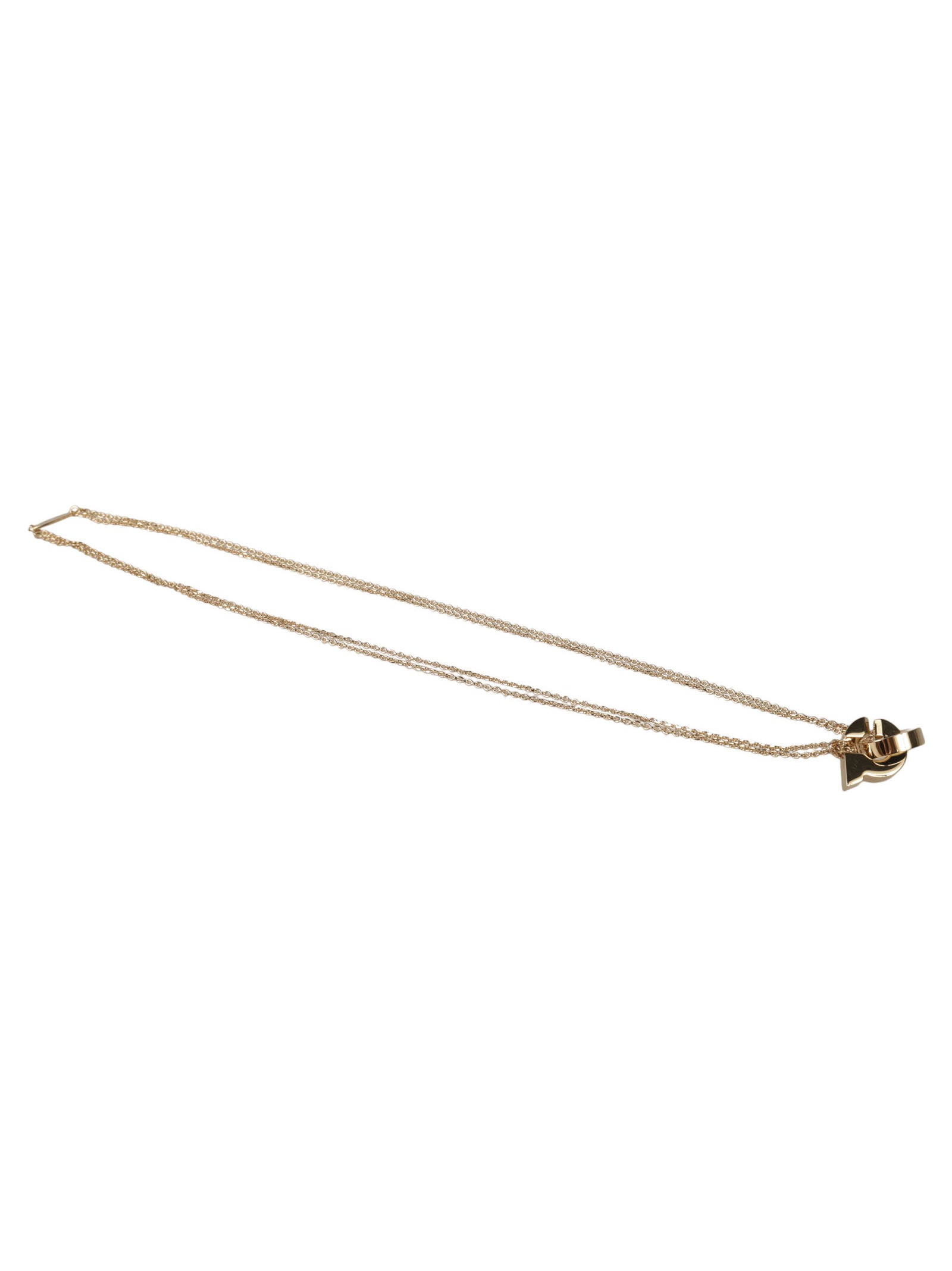 Ferragamo Elegant Brass Necklace for Women