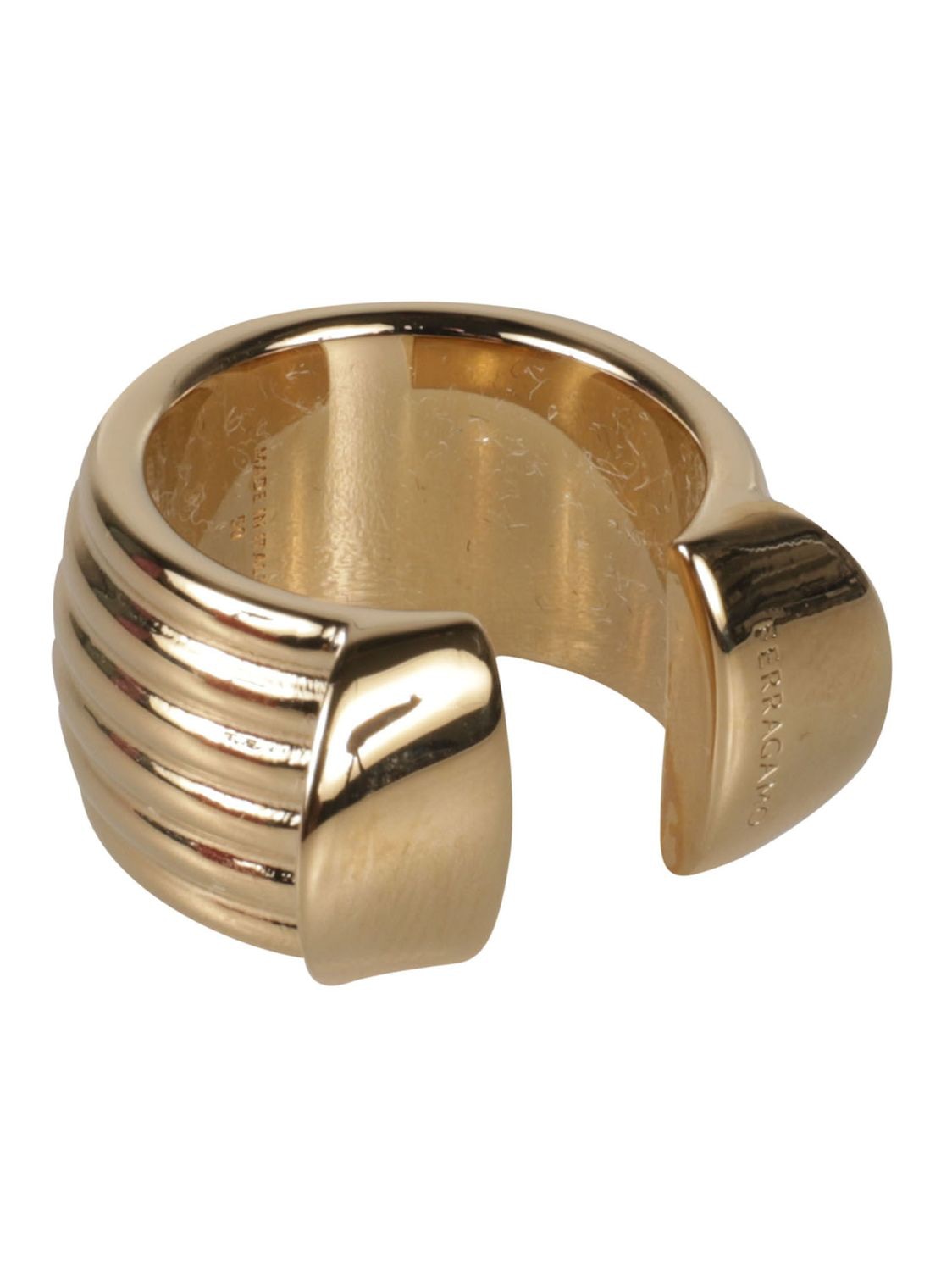 Ferragamo Elegant Brass Ring