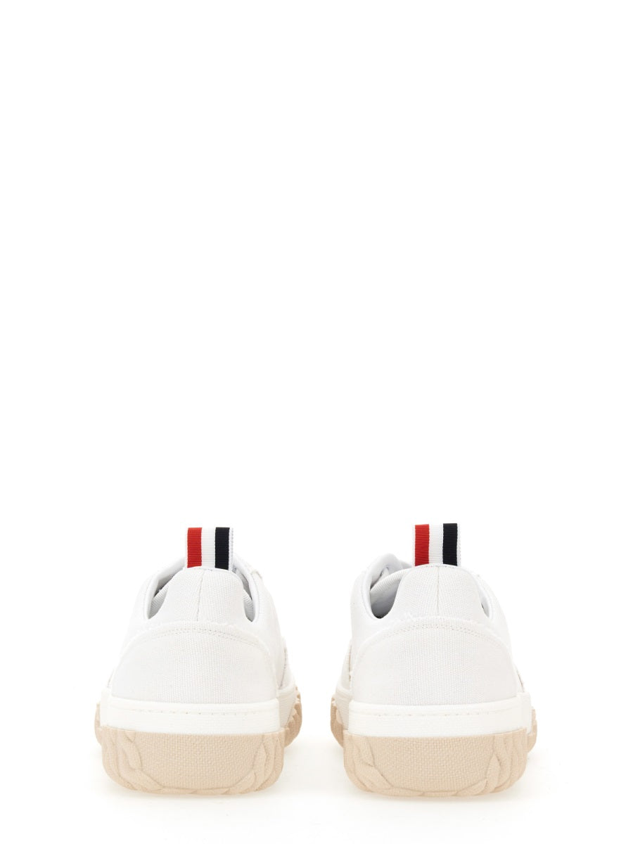 THOM BROWNE Cotton Canvas Sneakers