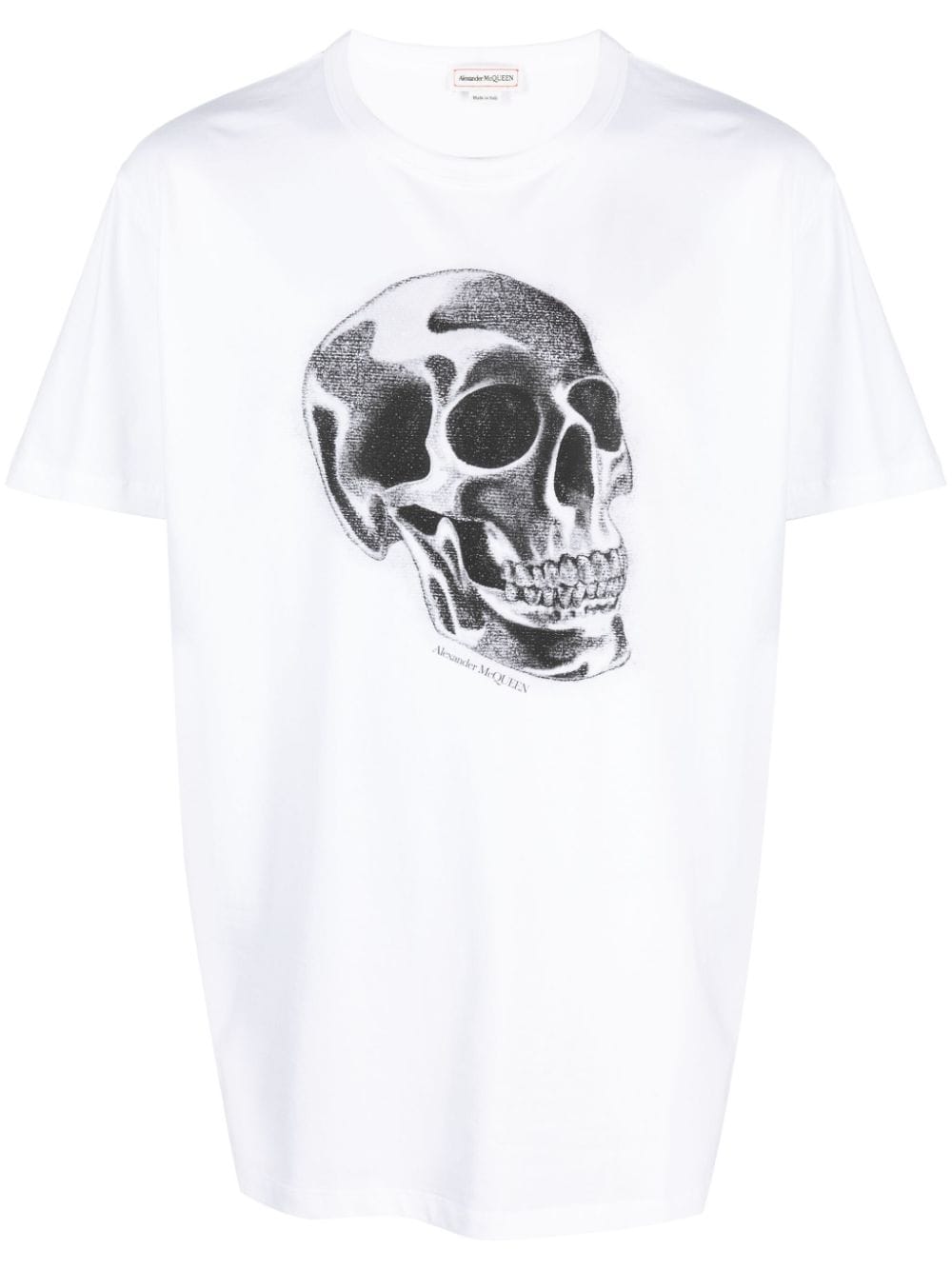 ALEXANDER MCQUEEN Skull Print Regular Fit T-Shirt (Size L)
