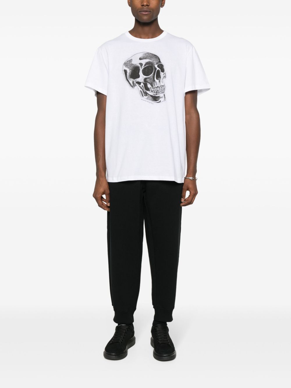 ALEXANDER MCQUEEN Skull Print Regular Fit T-Shirt (Size L)