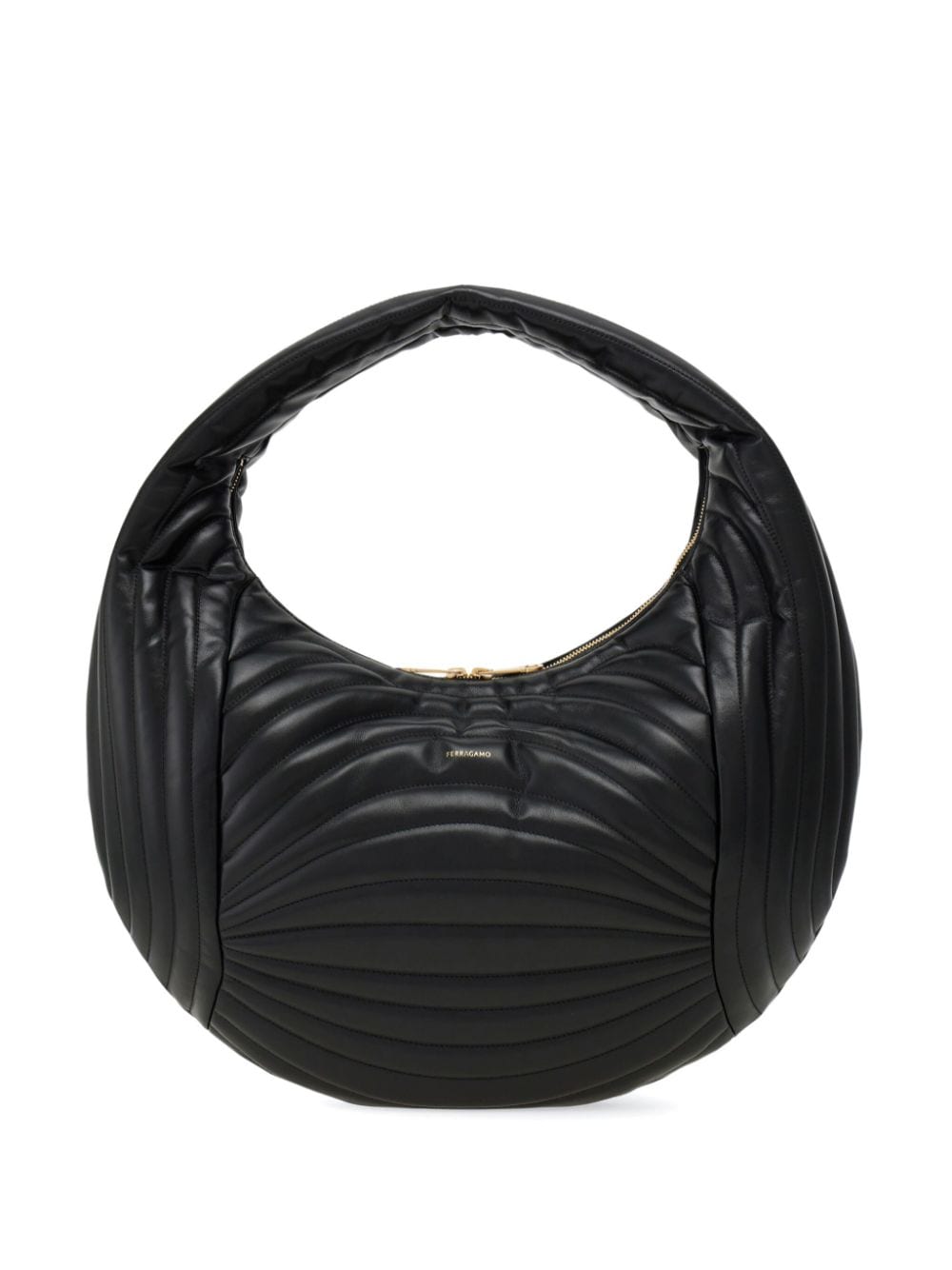 Ferragamo Quilted Logo Shoulder Handbag