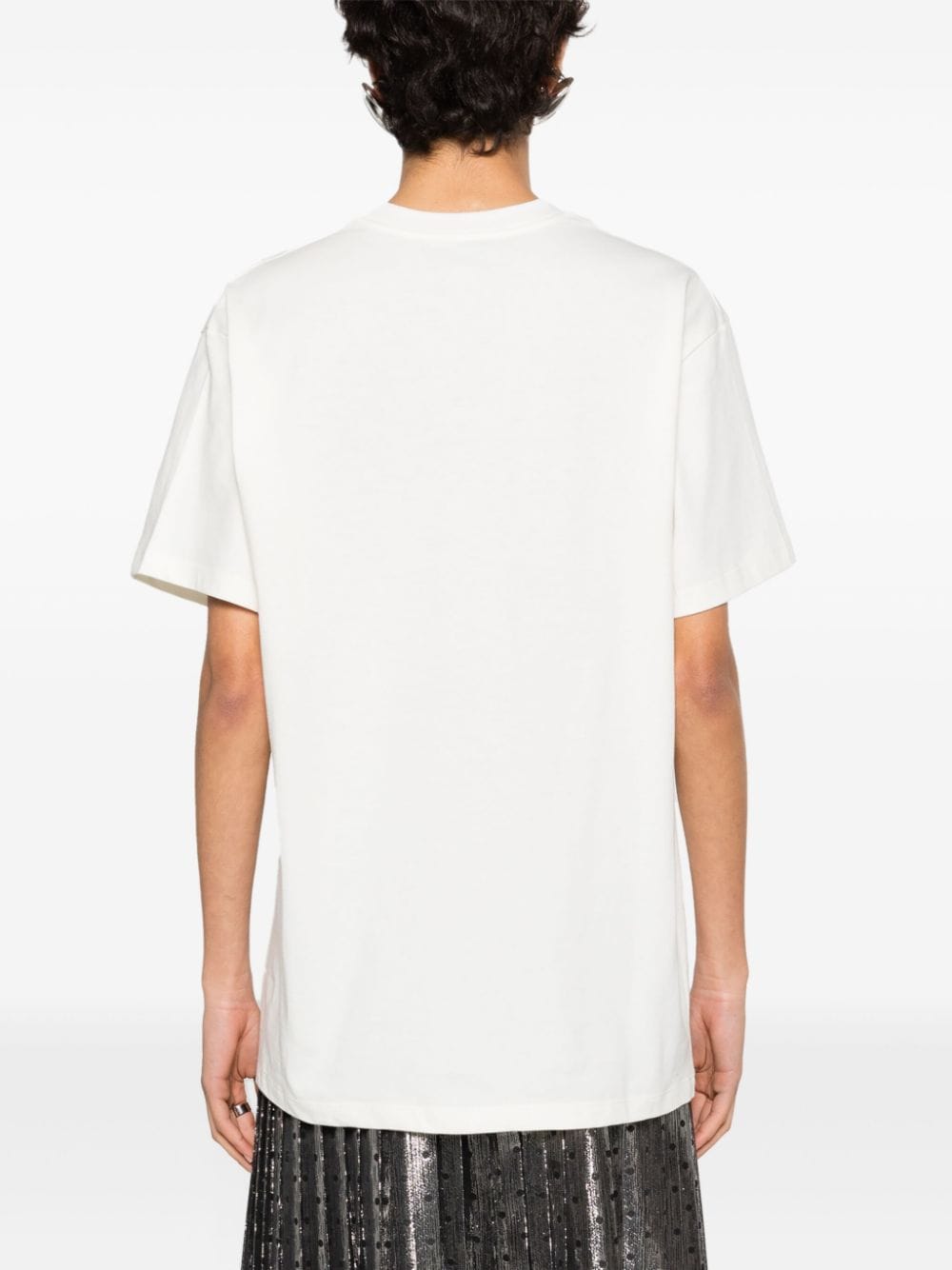 GUCCI Cotton Sequin Print Tee - Short Sleeve Crew Neck