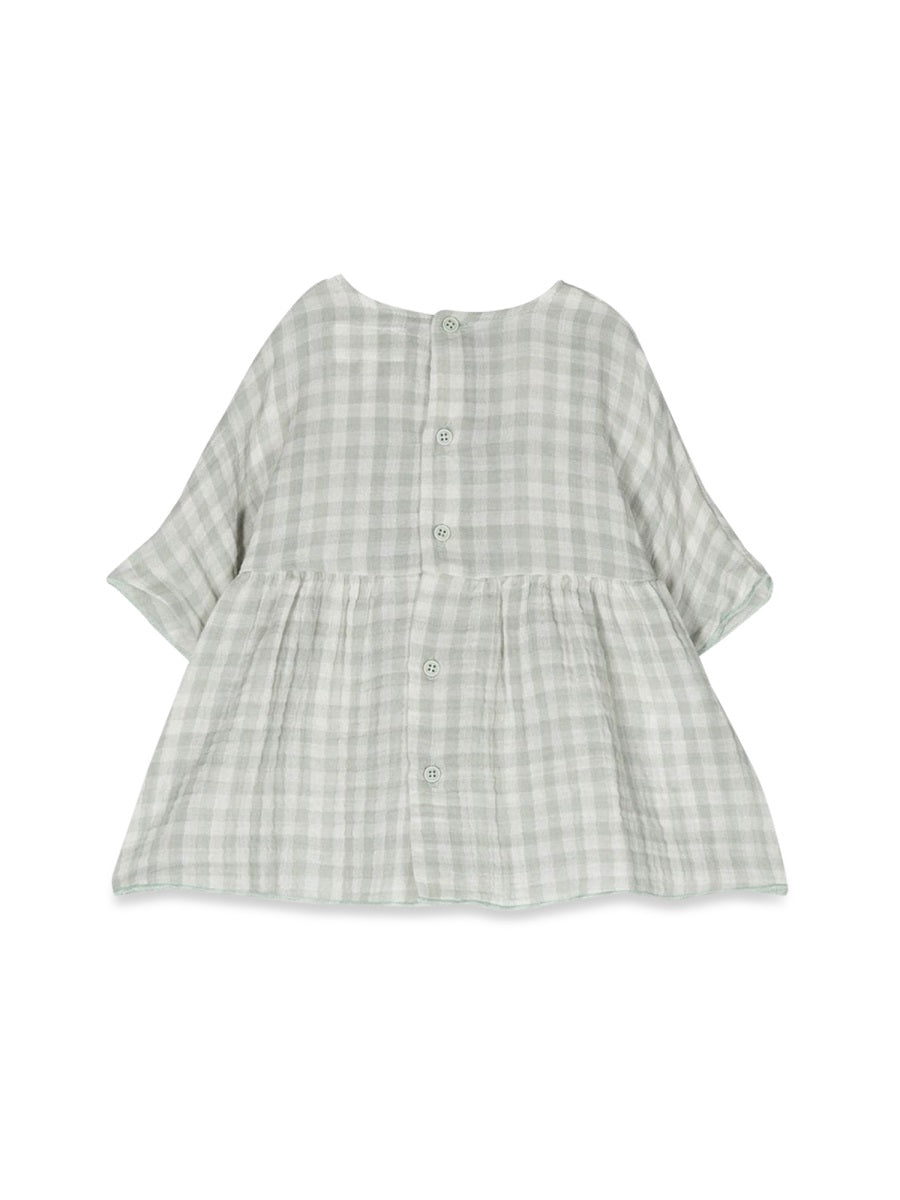 TEDDY & MINOU Mini Checkered Cotton Dress