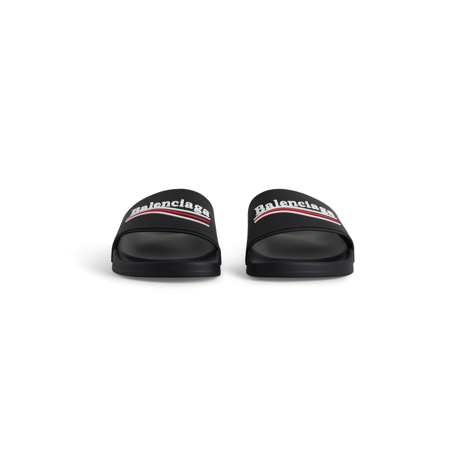 BALENCIAGA Political Logo Pool Sandals for Men