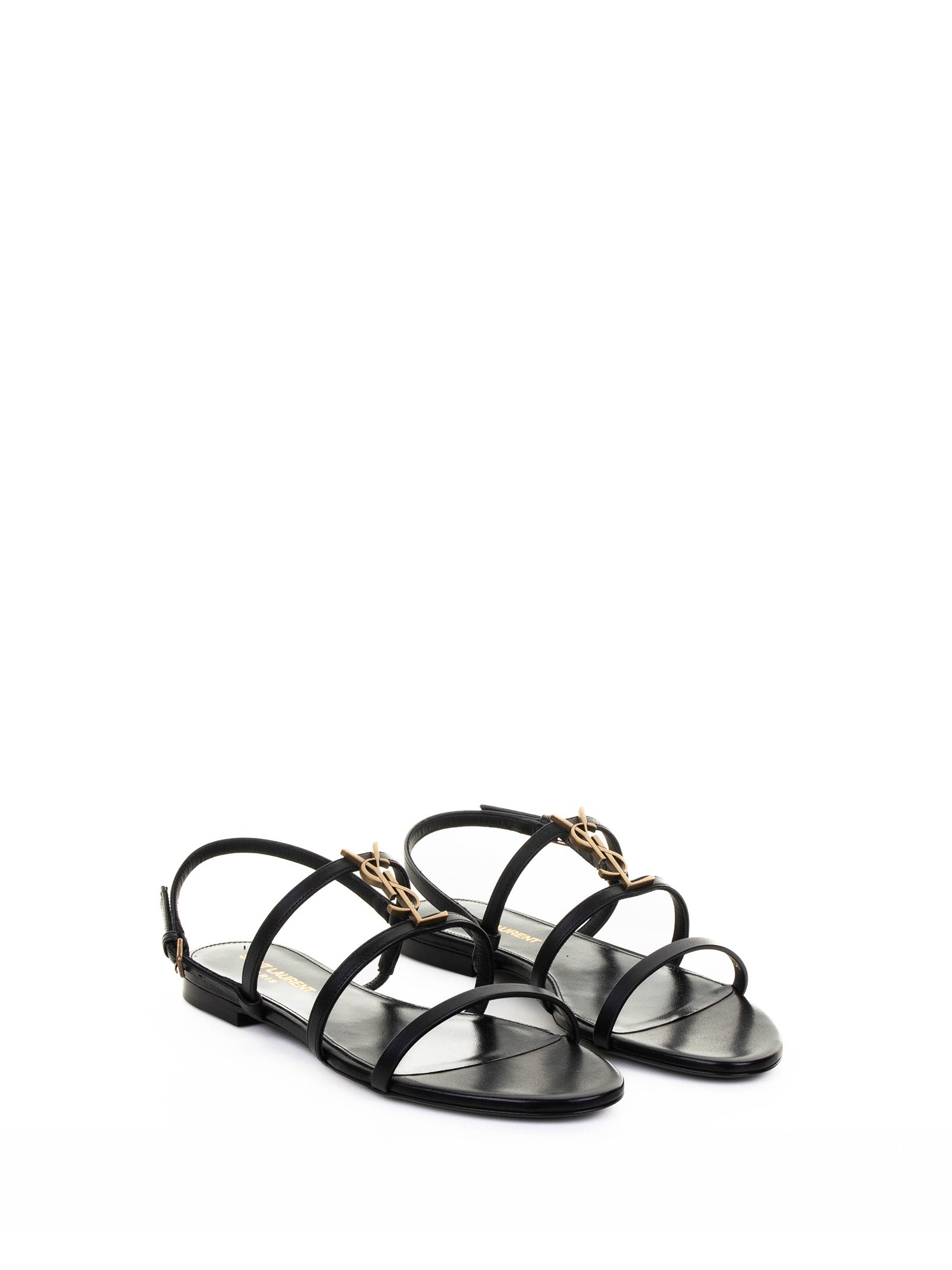 SAINT LAURENT Cassandra Leather Sandals