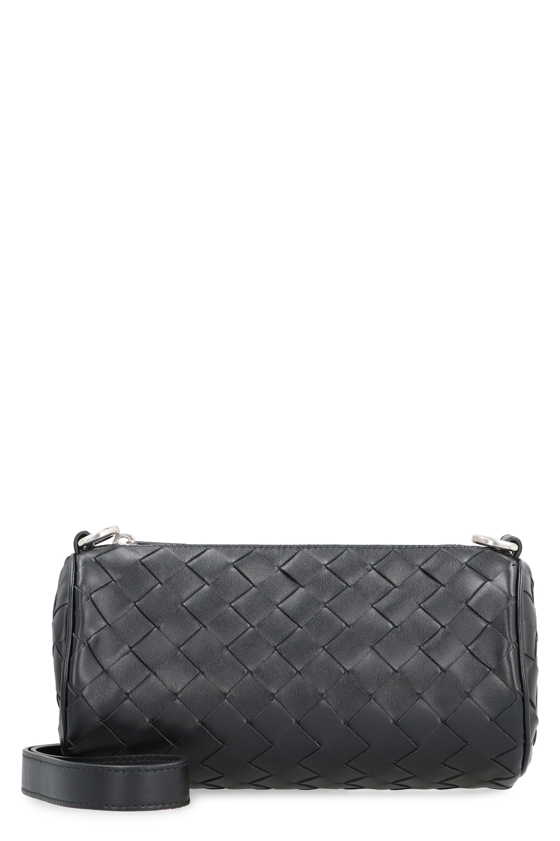BOTTEGA VENETA Leather Barrel Crossbody Handbag 20.5cm