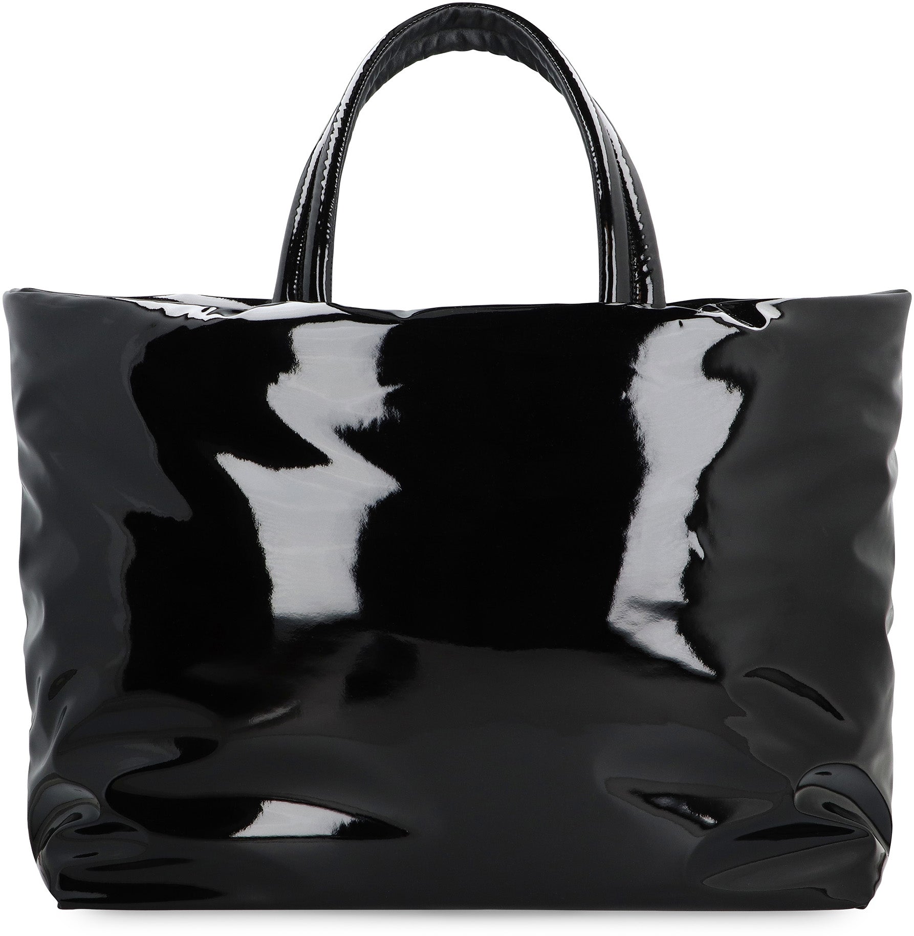 SAINT LAURENT Maxi Padded Nylon Tote Handbag