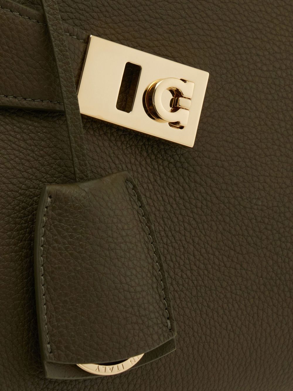 Ferragamo Asymmetric Mini Handbag with Ring Fastening