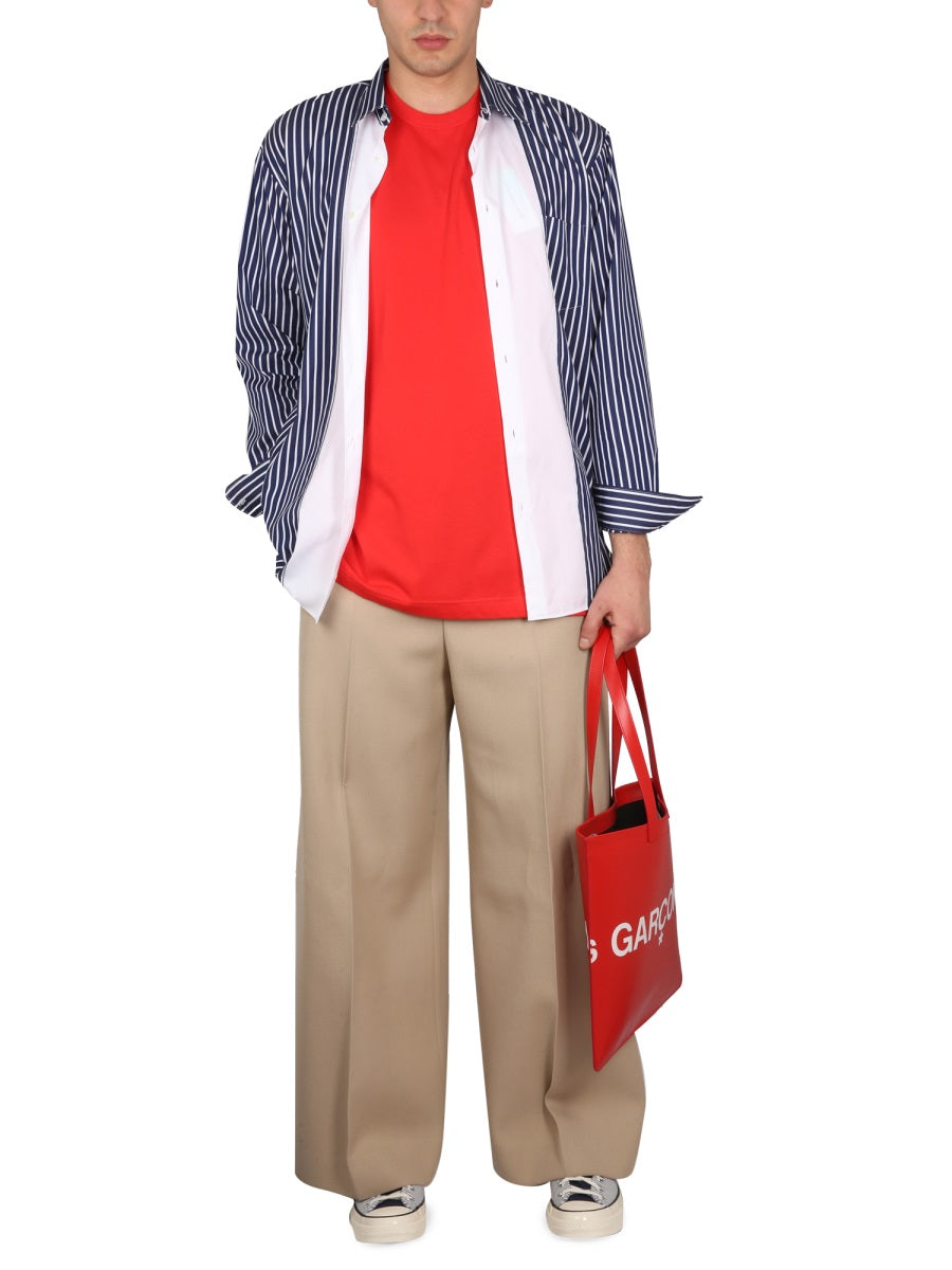 COMME DES GARCONS SHIRT Classic Logo Back T-Shirt for Men - Size 10