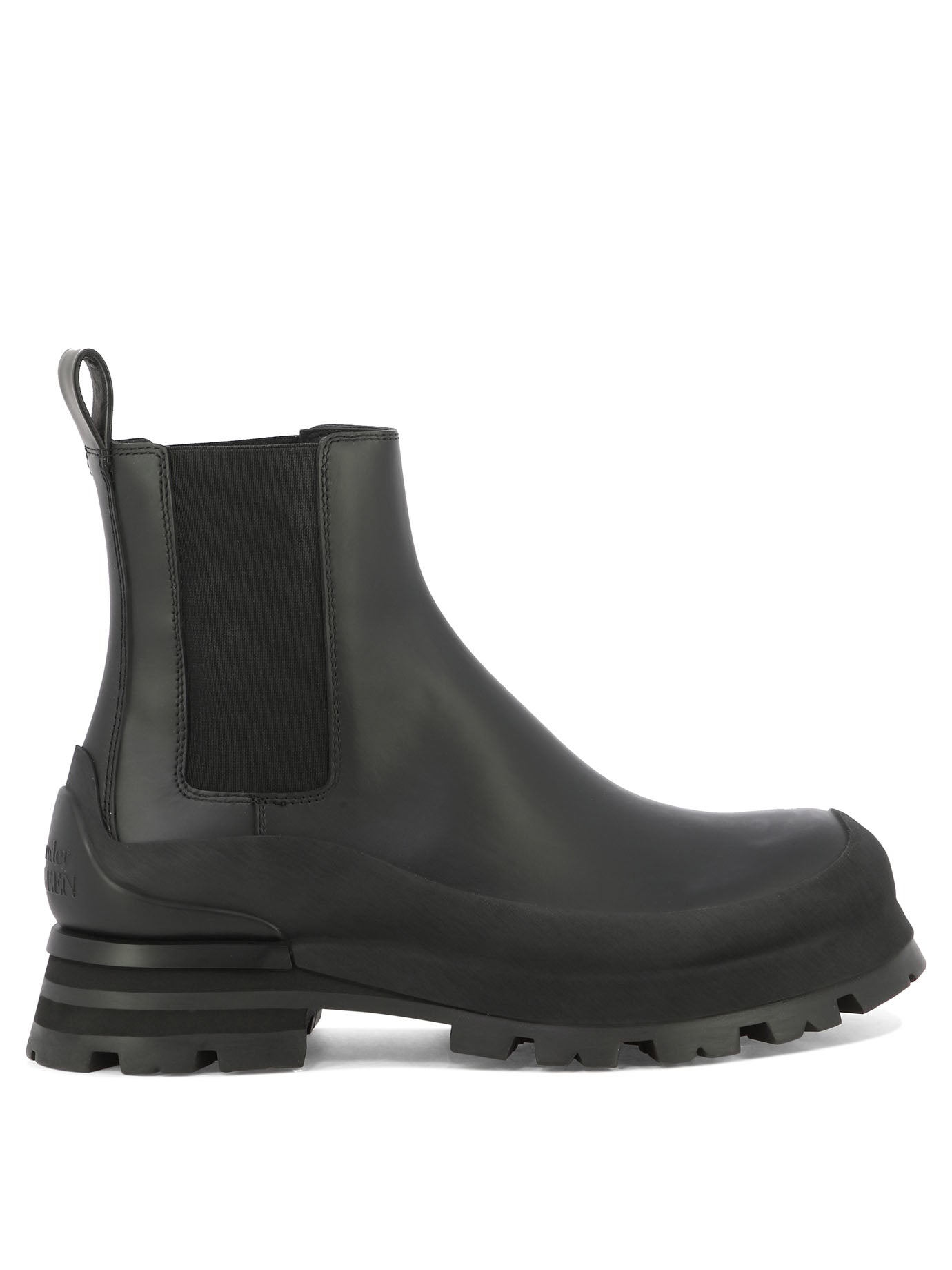 ALEXANDER MCQUEEN Essential Leather Ankle Boots for Men