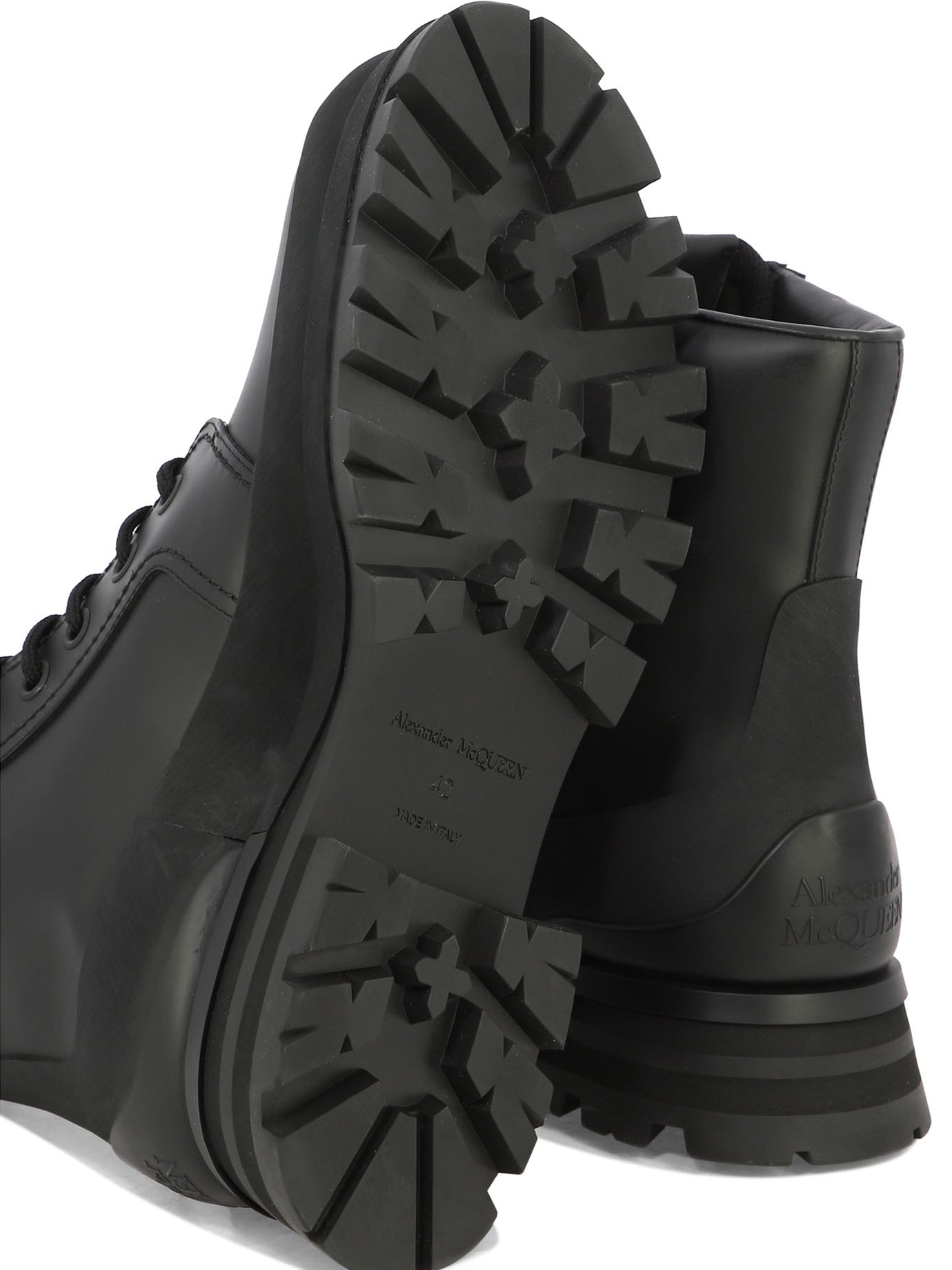 ALEXANDER MCQUEEN Men's Leather Boots - Fall 2025 Collection
