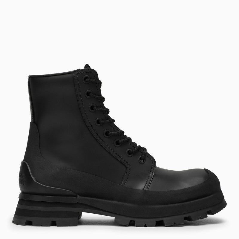 ALEXANDER MCQUEEN Men's Leather Wander Ankle Boots