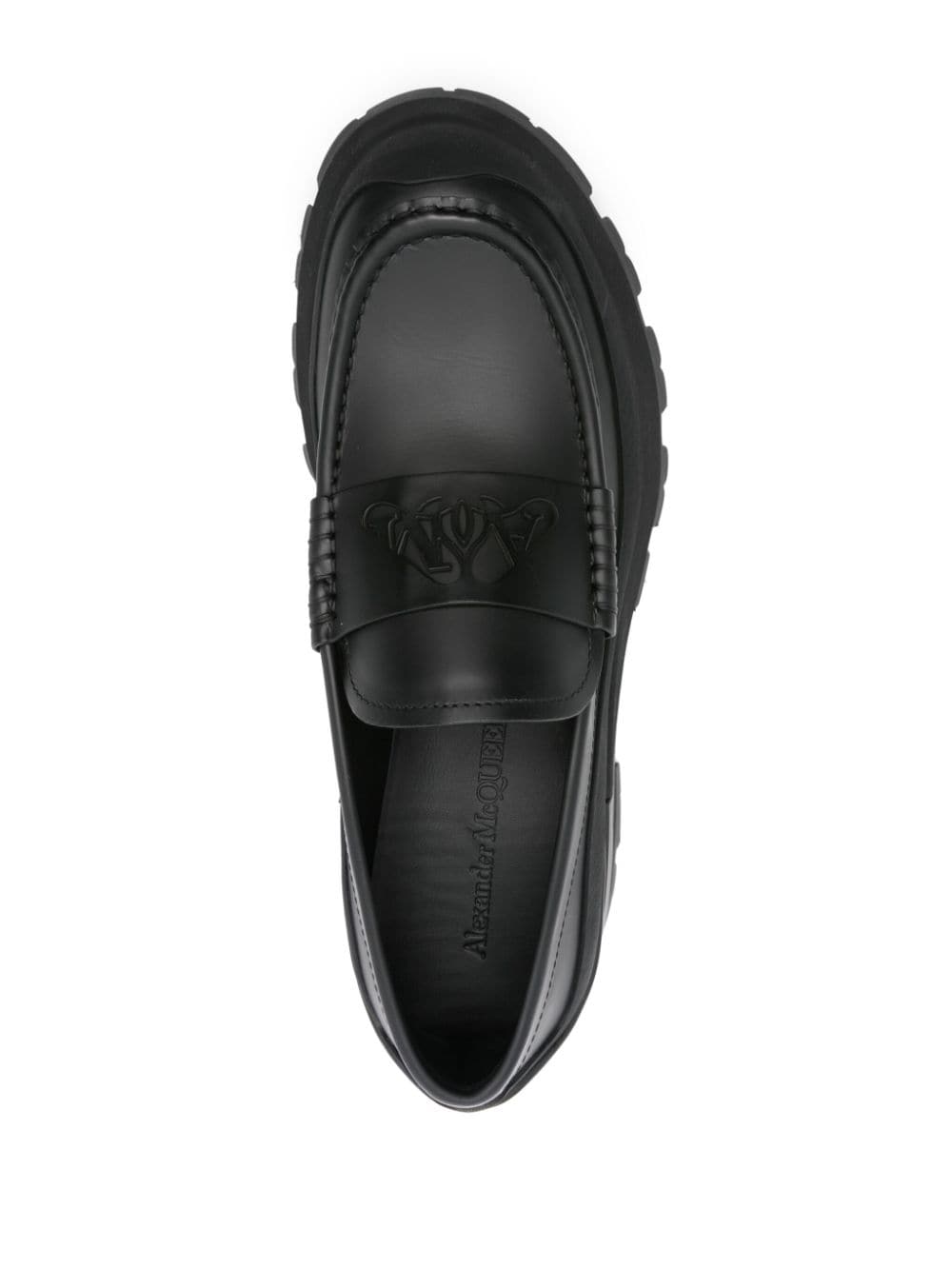ALEXANDER MCQUEEN Matte Leather Slip-Ons for Men