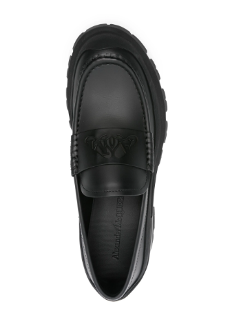 ALEXANDER MCQUEEN Matte Leather Slip-Ons for Men