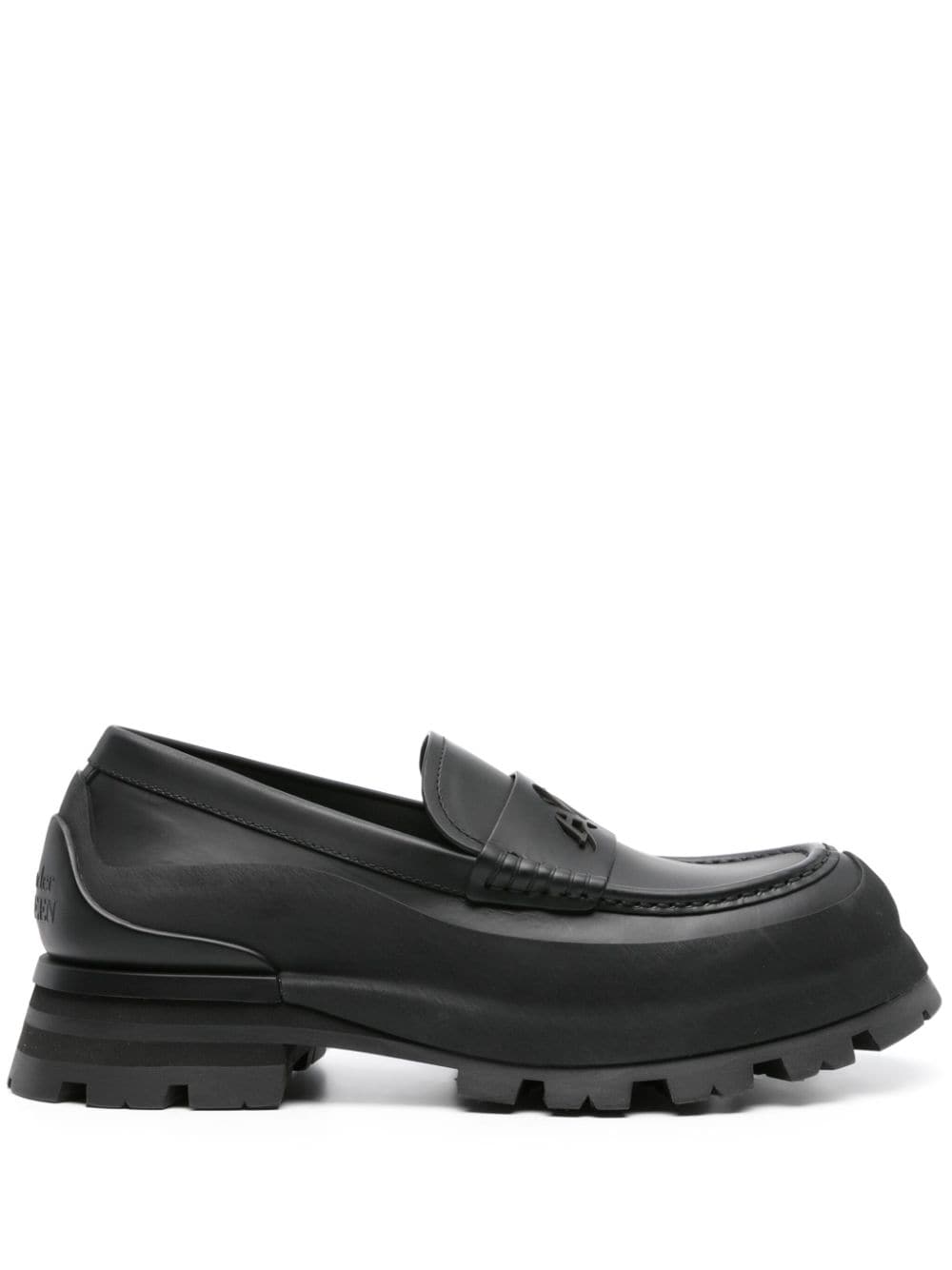 ALEXANDER MCQUEEN Matte Leather Slip-Ons for Men
