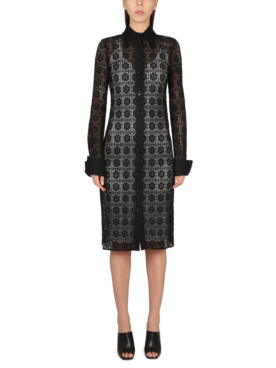 MAX MARA Elegant Shirt Collar Dress