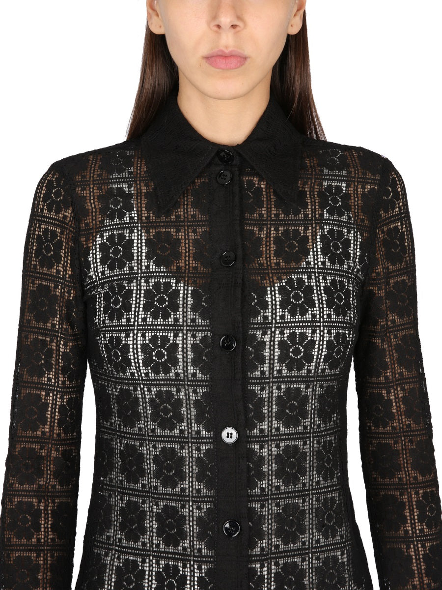 MAX MARA Elegant Shirt Collar Dress