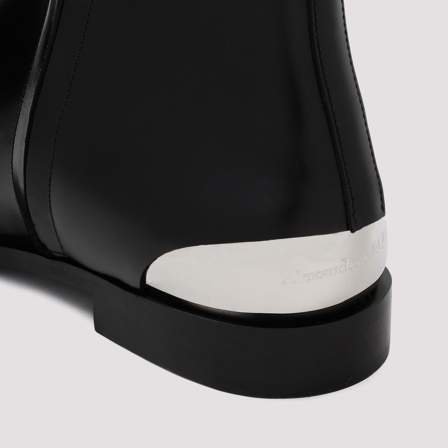 ALEXANDER MCQUEEN Metal Heel Ankle Boots