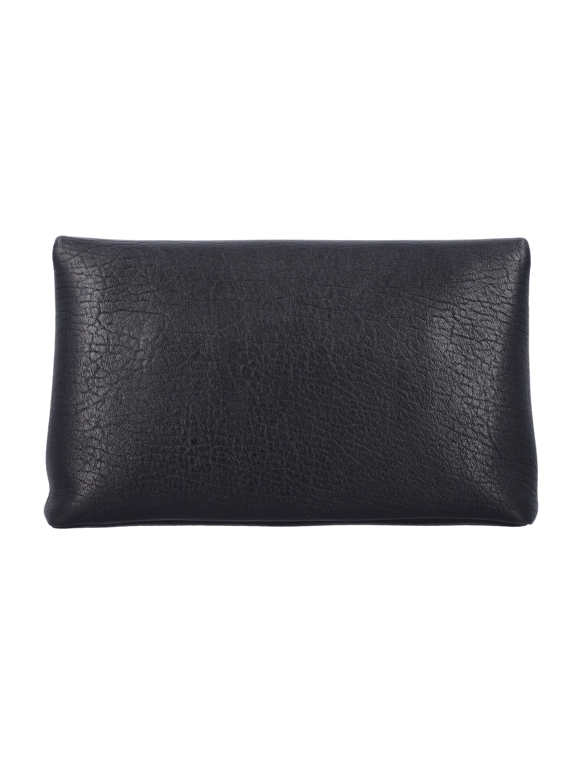 SAINT LAURENT Large Envelope Clutch Handbag with Logo