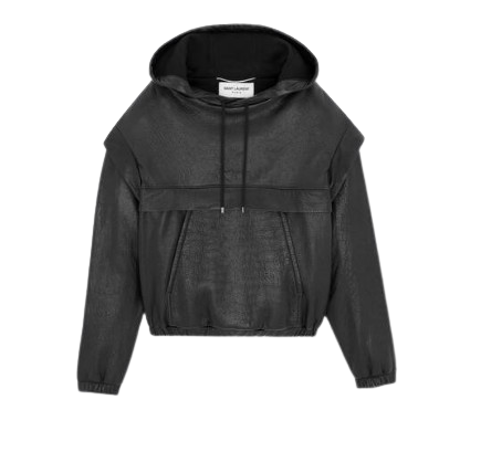 SAINT LAURENT Leather Sweater for Men