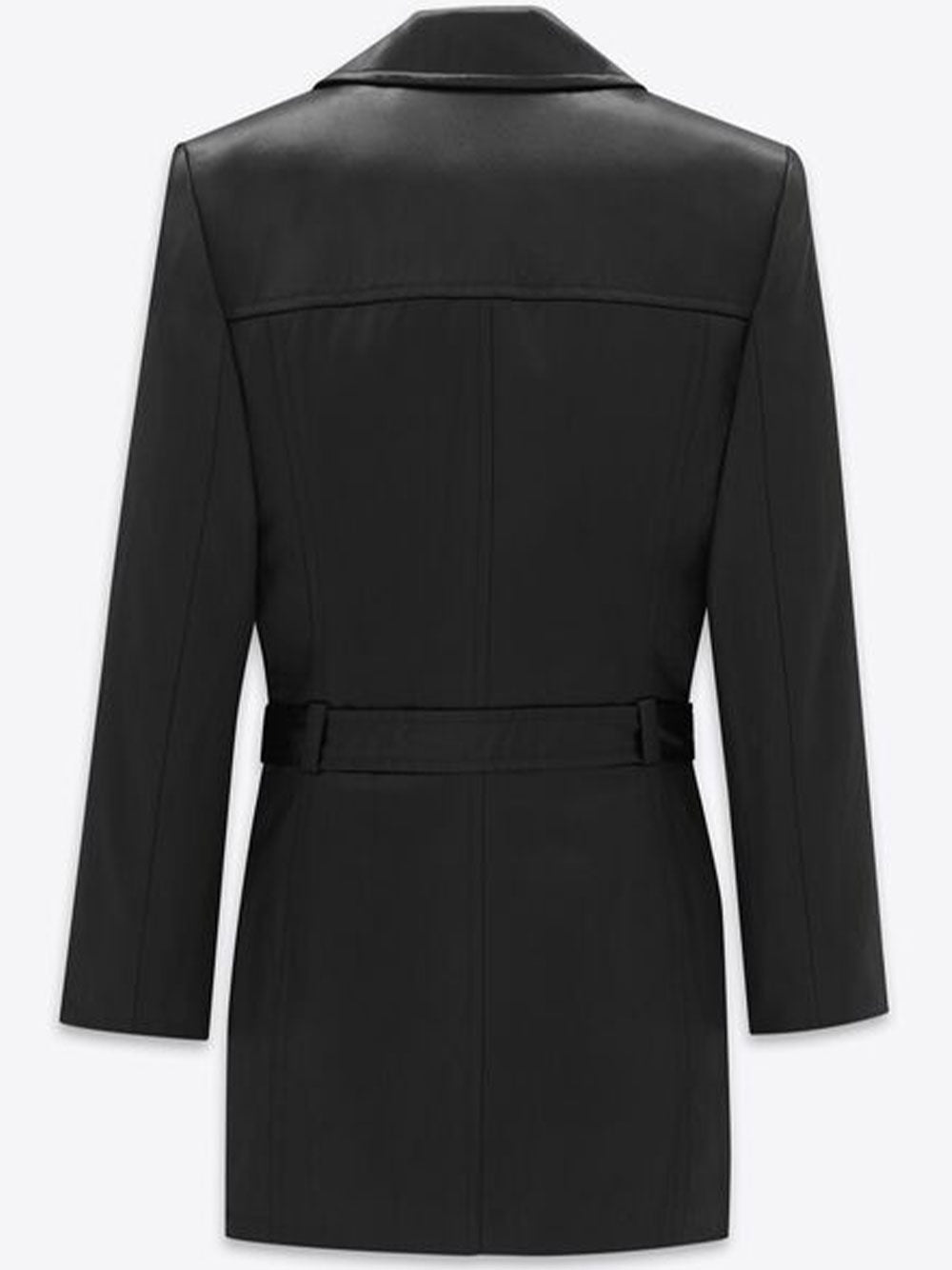 SAINT LAURENT Mini Satin Chintze Lave Dress