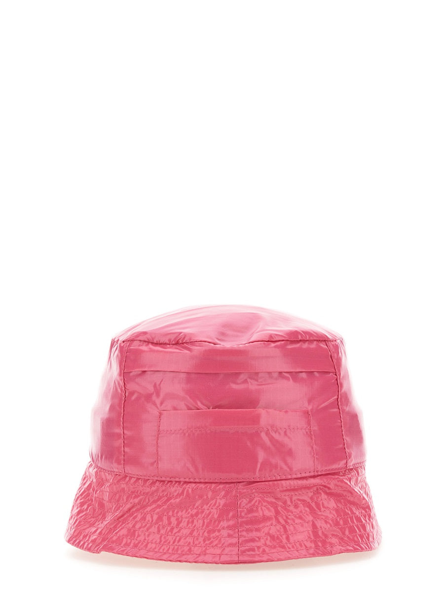 K-WAY Unisex Bucket Hat with Hard Visor and Pouch Pocket