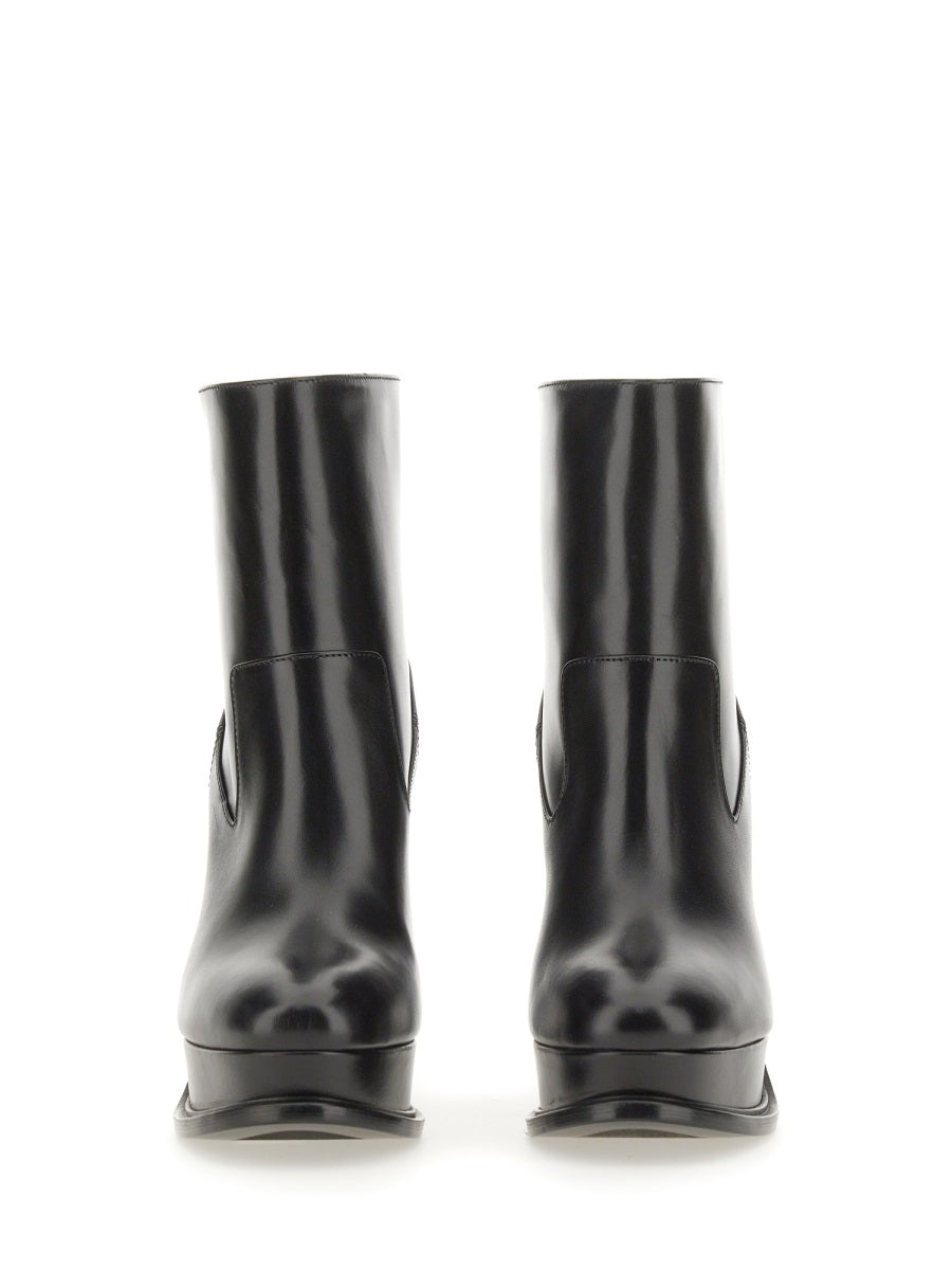 ALEXANDER McQUEEN Elevated Platform Boots with 12 cm Heel