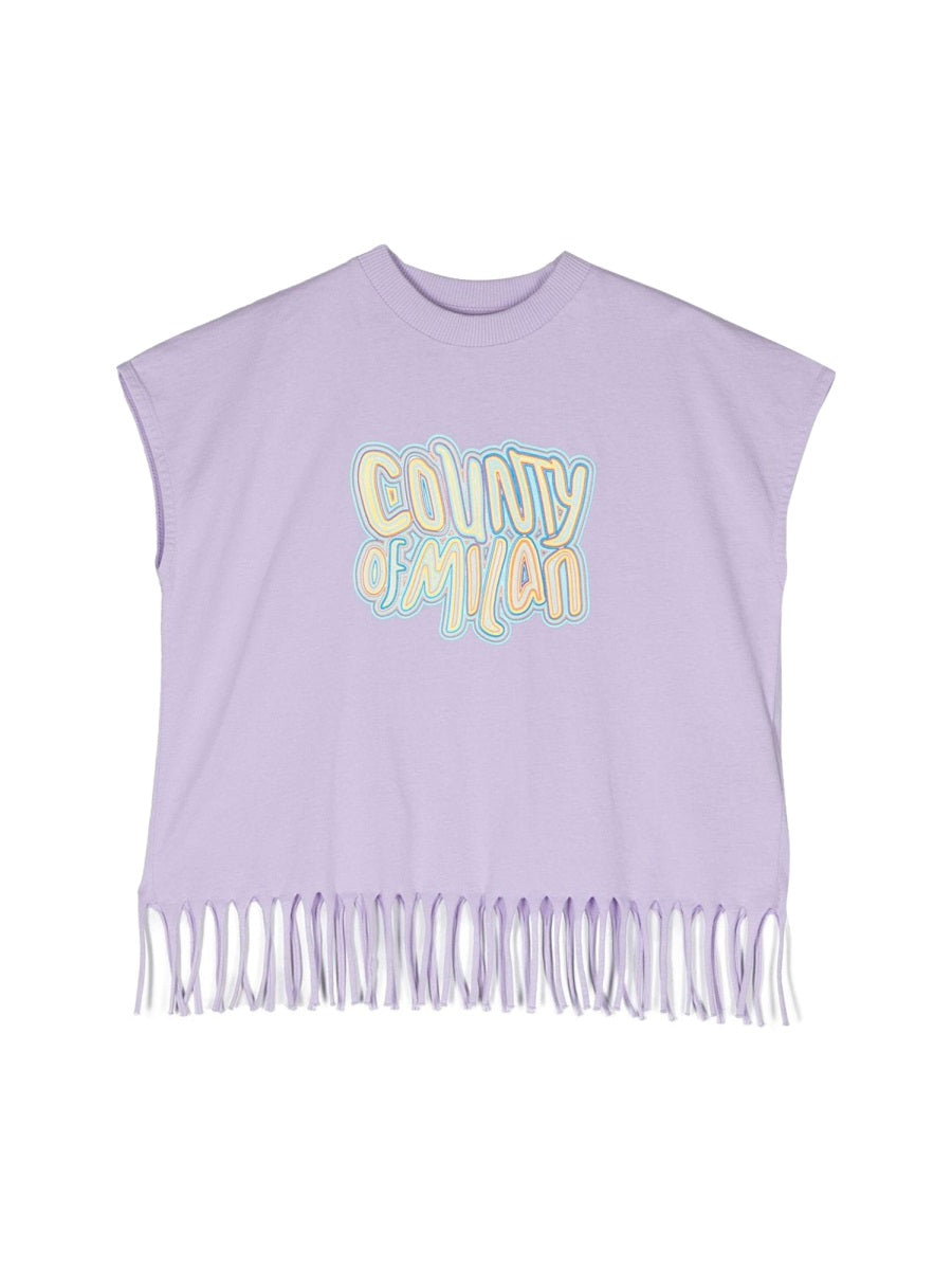 MARCELO BURLON COUNTY OF MILAN Mini Girls' Stylish Tank Top