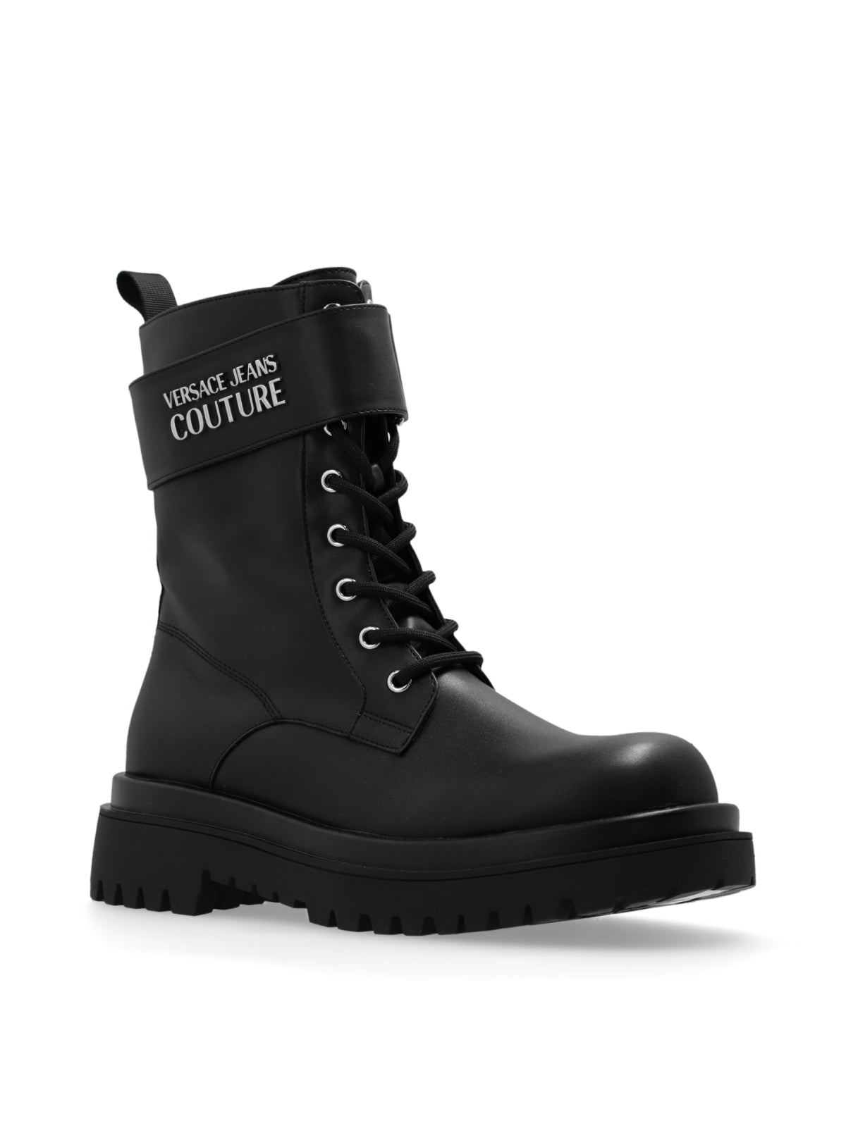 VERSACE JEANS COUTURE Drew Logo Combat Boots