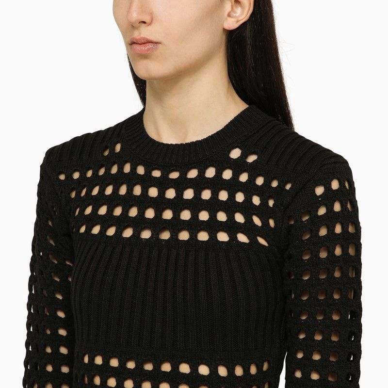 ALEXANDER MCQUEEN Ribbed Knit Midi Dress