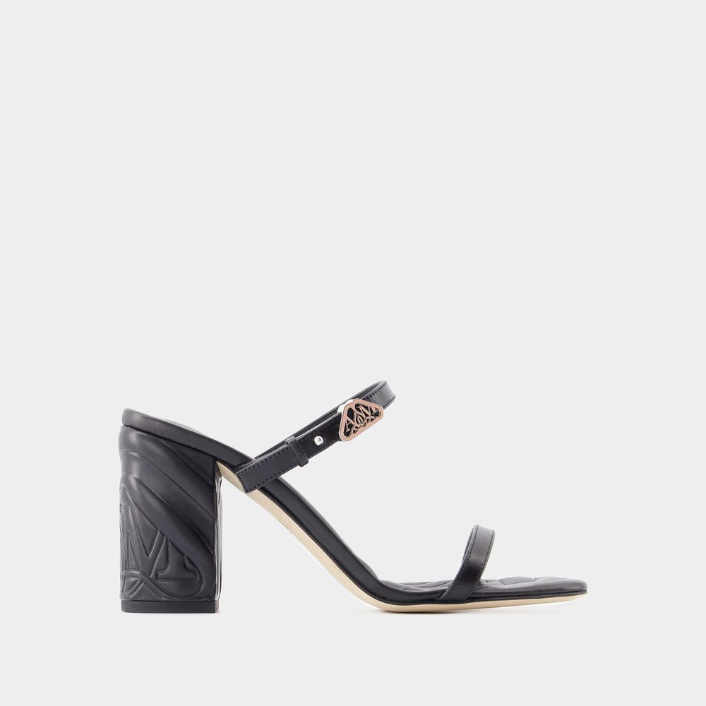 ALEXANDER MCQUEEN Seal Heeled Sandals for Women