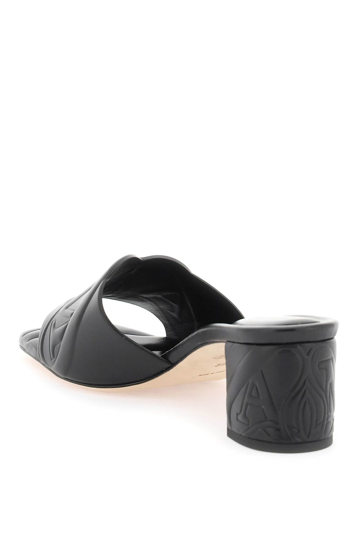 ALEXANDER MCQUEEN Seal Heeled Sandals for Women